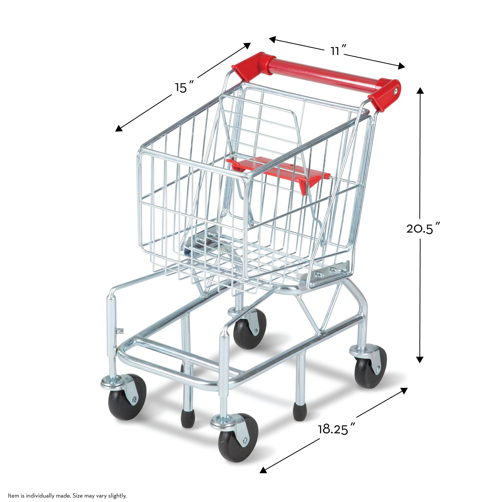 Metal Grocery Shopping Cart Toy - Image 4
