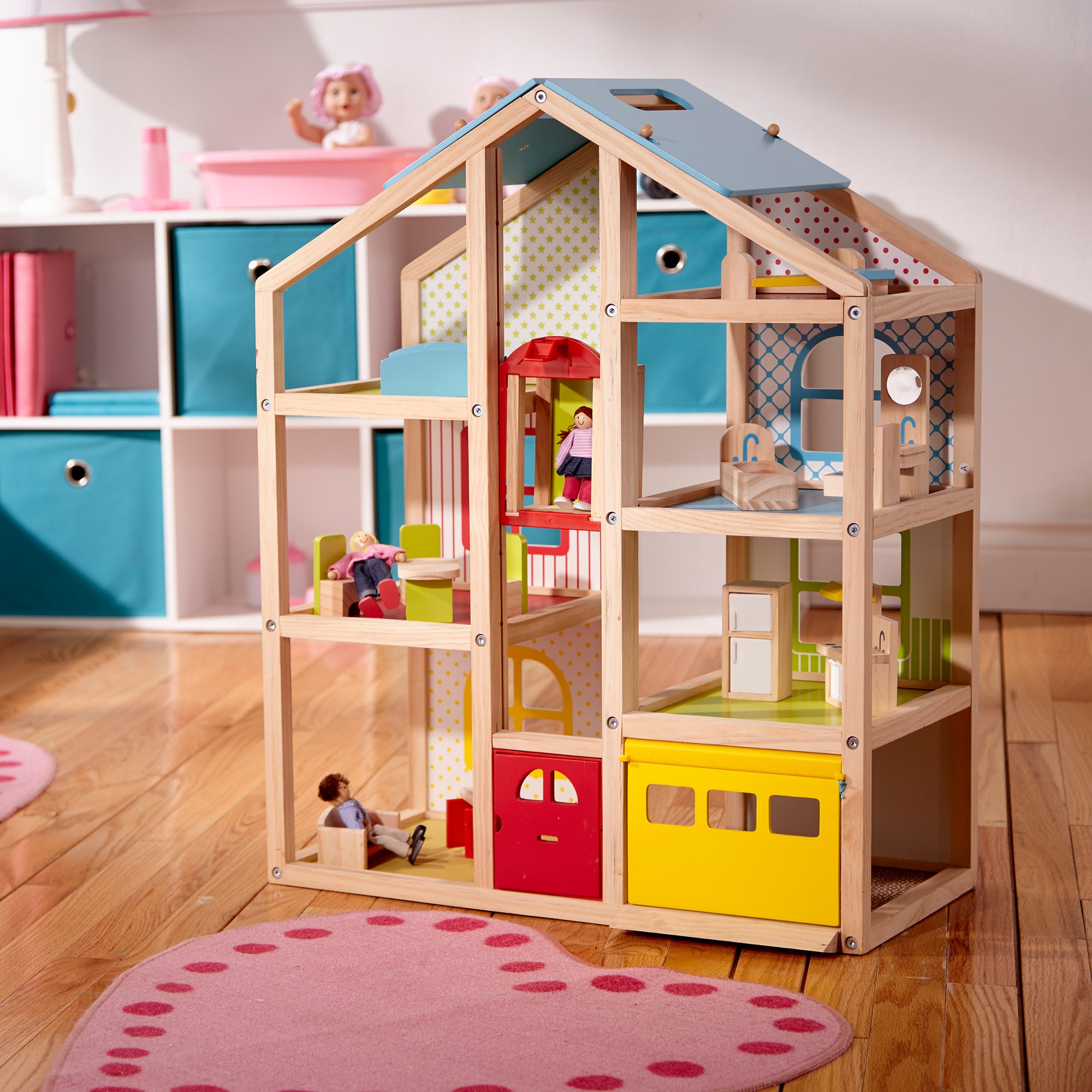 Wooden Hi-Rise Dollhouse - Image 9