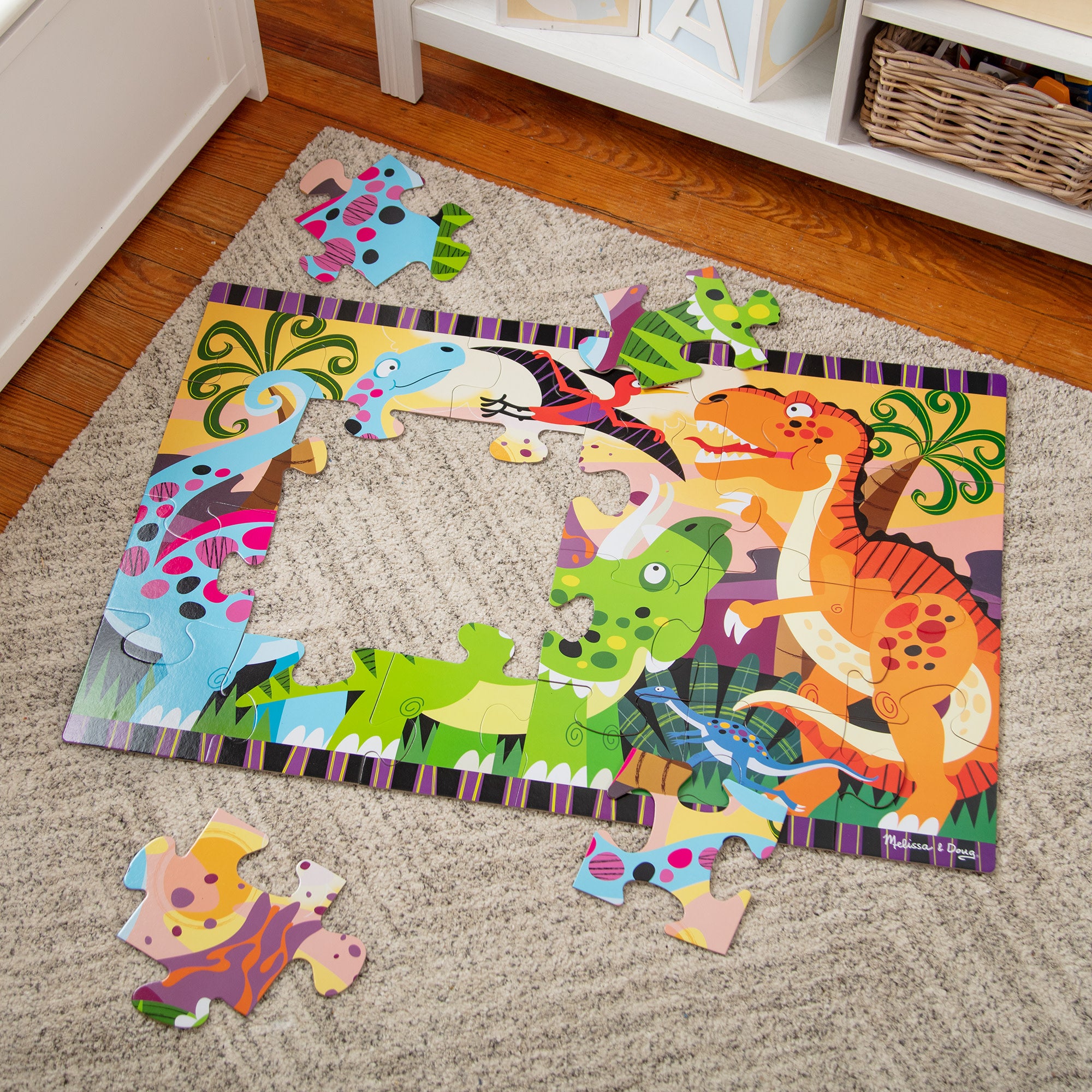 Dinosaur Dawn Floor Puzzle - 24 Pieces - Image 9