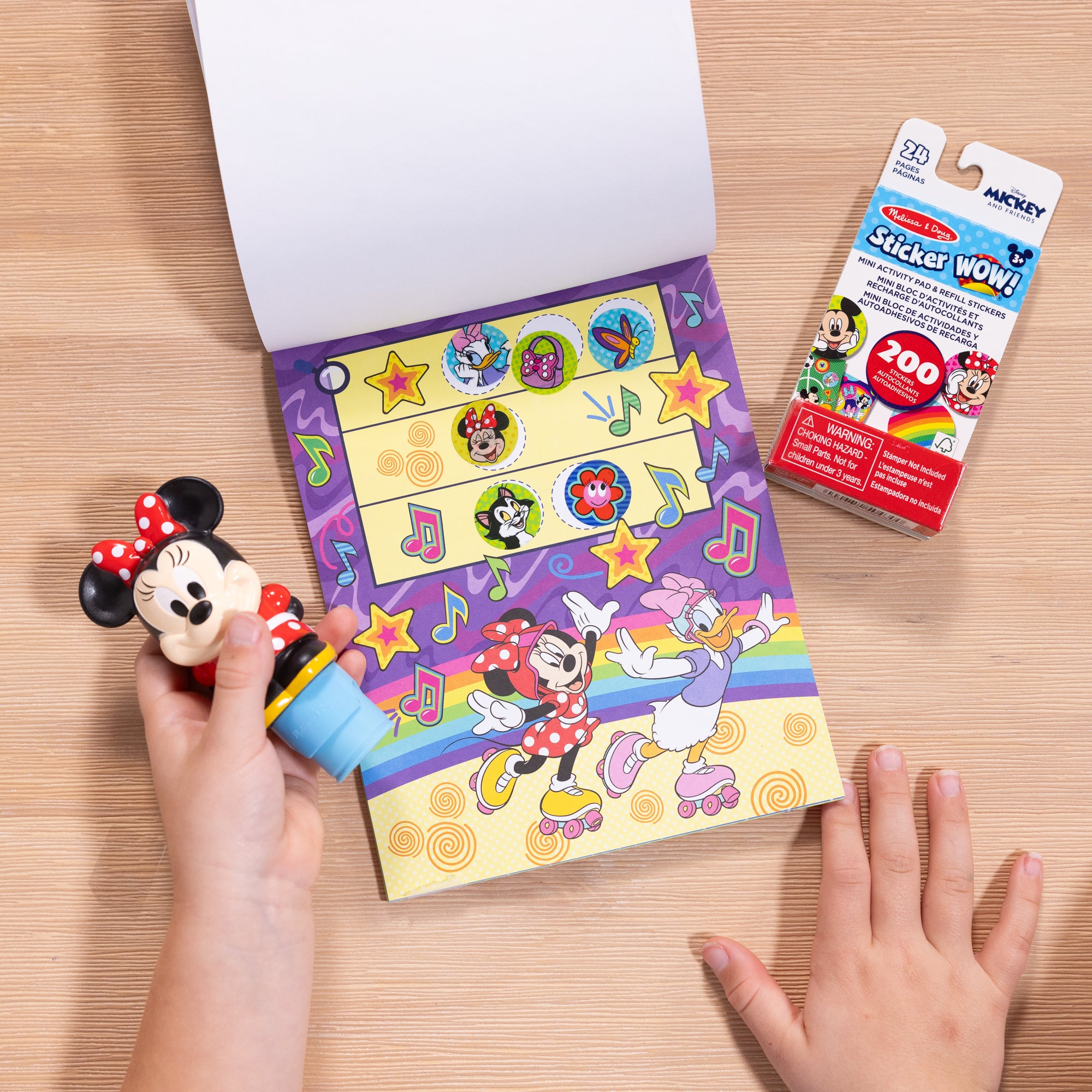 Sticker WOW!™ Disney Minnie Mouse Bundle: Activity Pad & Sticker Stamper + Mini Activity Pad and 200 Refill Stickers - Image 2