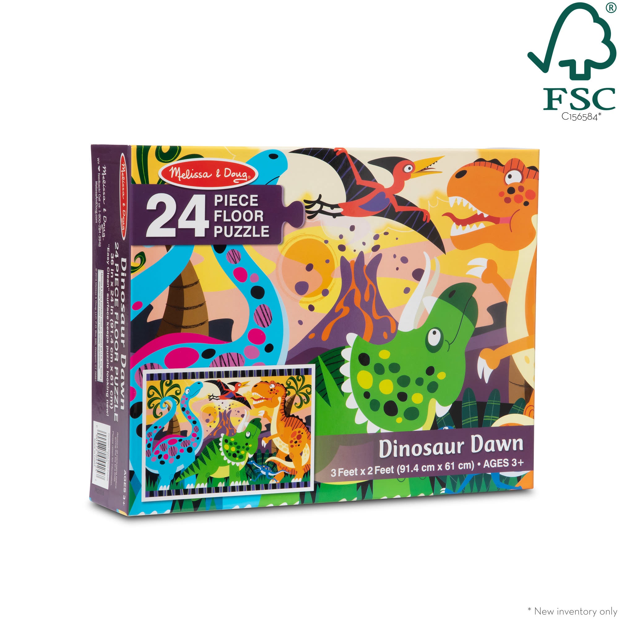 Dinosaur Dawn Floor Puzzle - 24 Pieces - Image 3