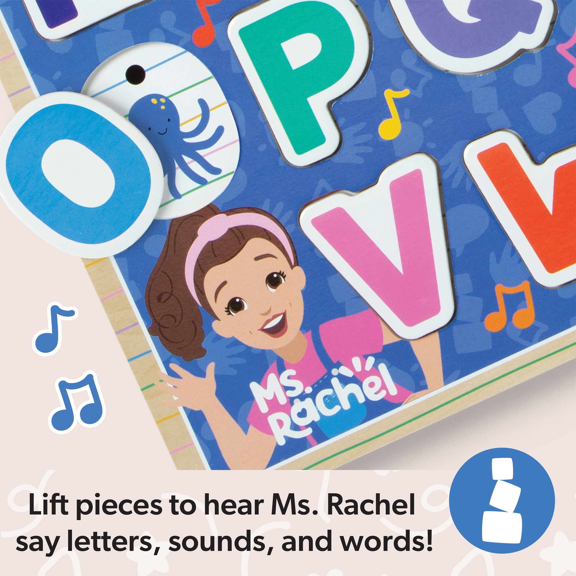 Ms. Rachel™ Wooden Phonics Alphabet Sound Puzzle - 26 Pieces - Image 7