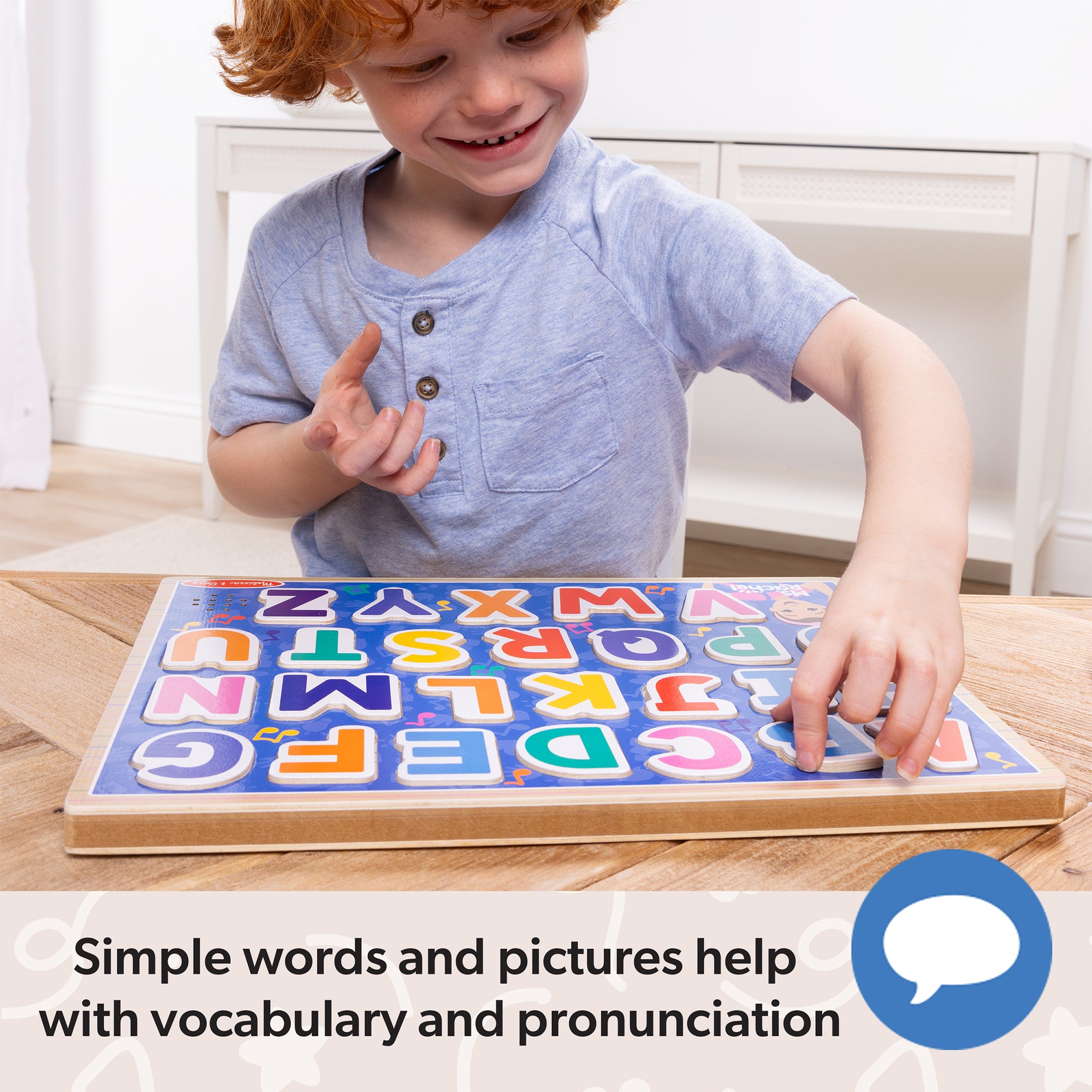 Ms. Rachel™ Wooden Phonics Alphabet Sound Puzzle - 26 Pieces - Image 6