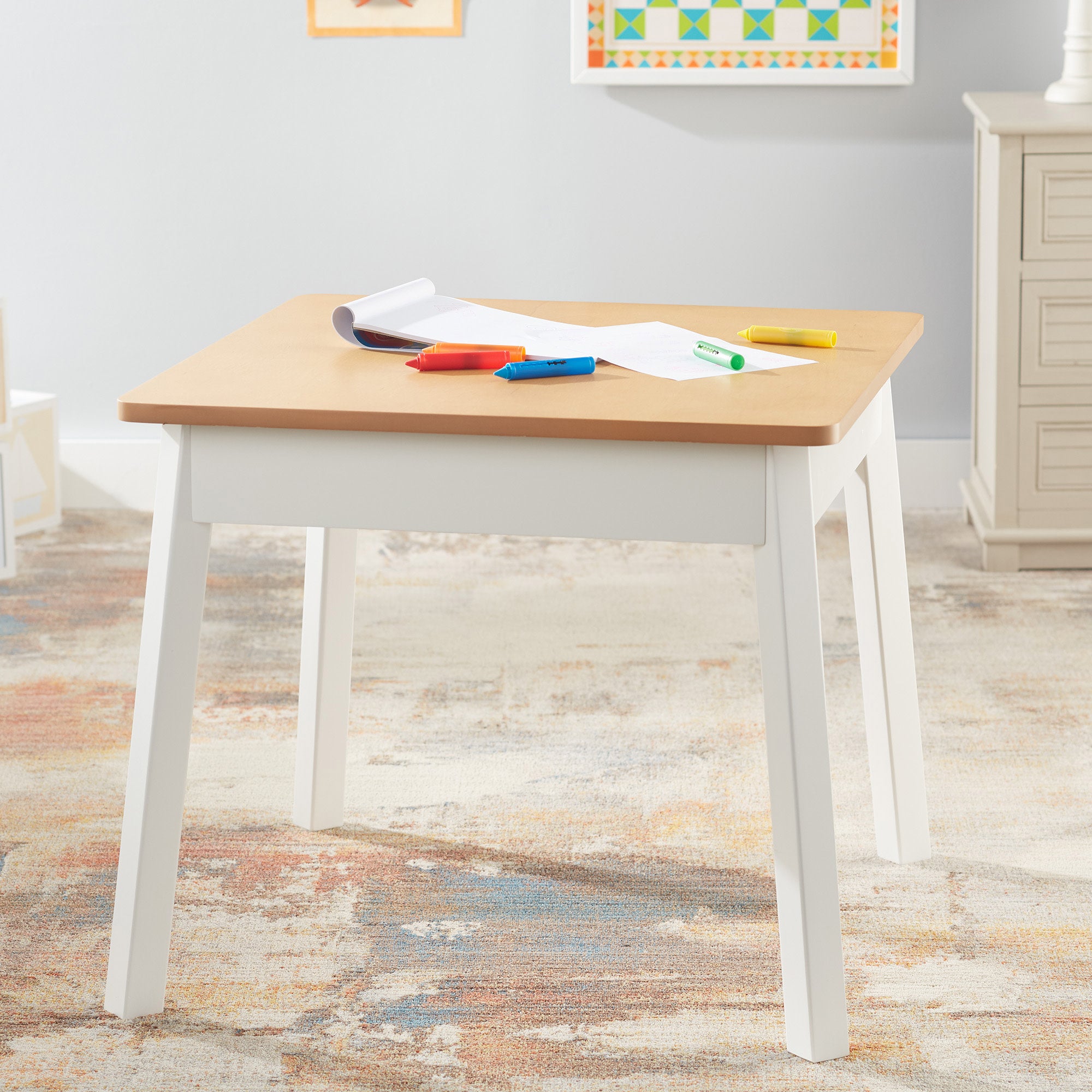 Wooden Square Table - Image 5
