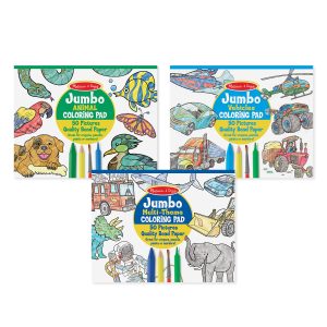 Coloring Pad 3-Pack: Animals. Vehicles. Multi-Theme
