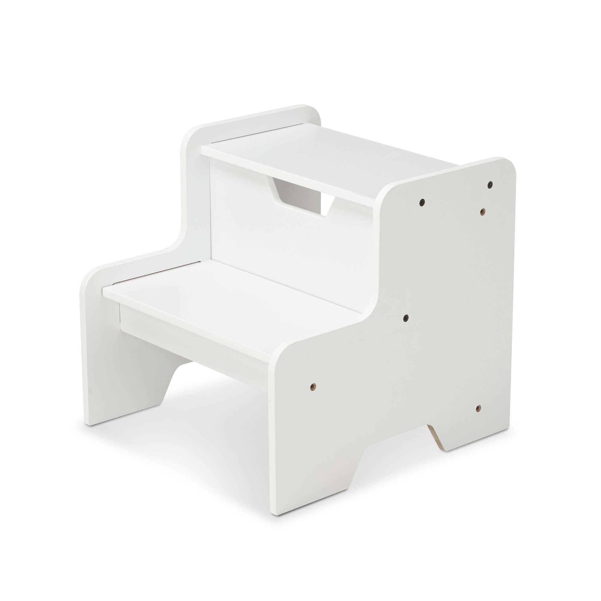 Wooden Step Stool - White