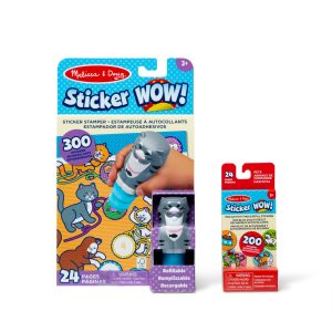 Sticker WOW!™ Cat Bundle: Activity Pad & Sticker Stamper + Mini Activity Pad and 200 Refill Stickers