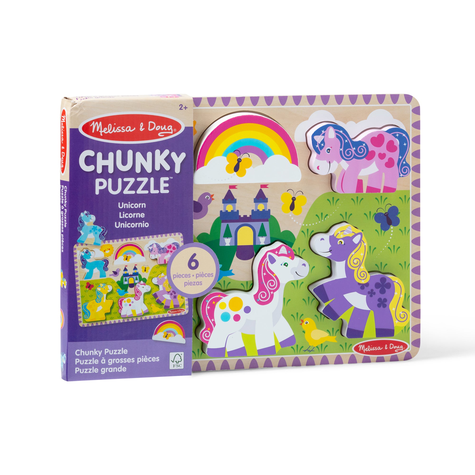 Unicorn Chunky Puzzle – 6 Pieces - Image 3