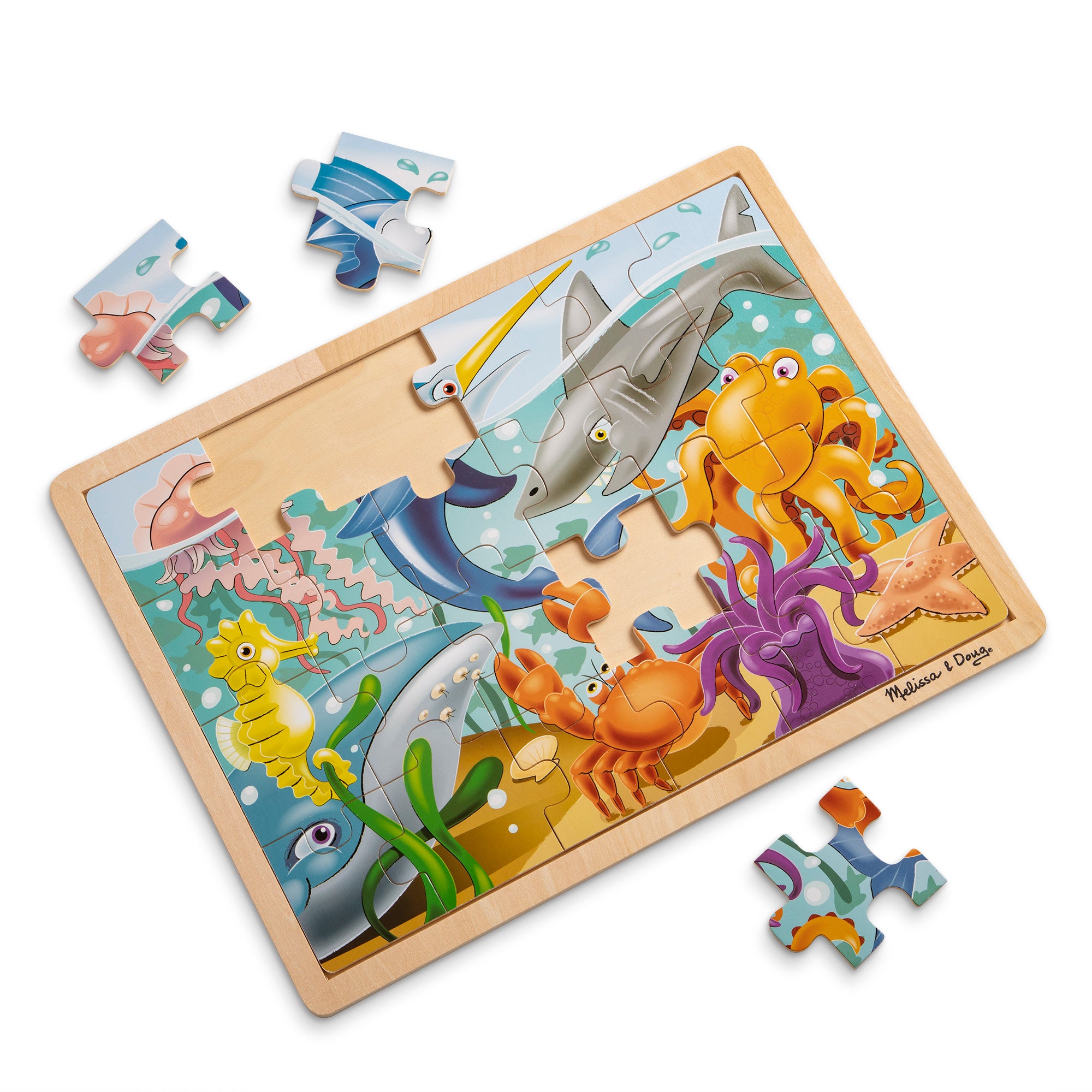 Wooden Jigsaw Puzzle - Under the Sea - 24 Pieces - Image 3