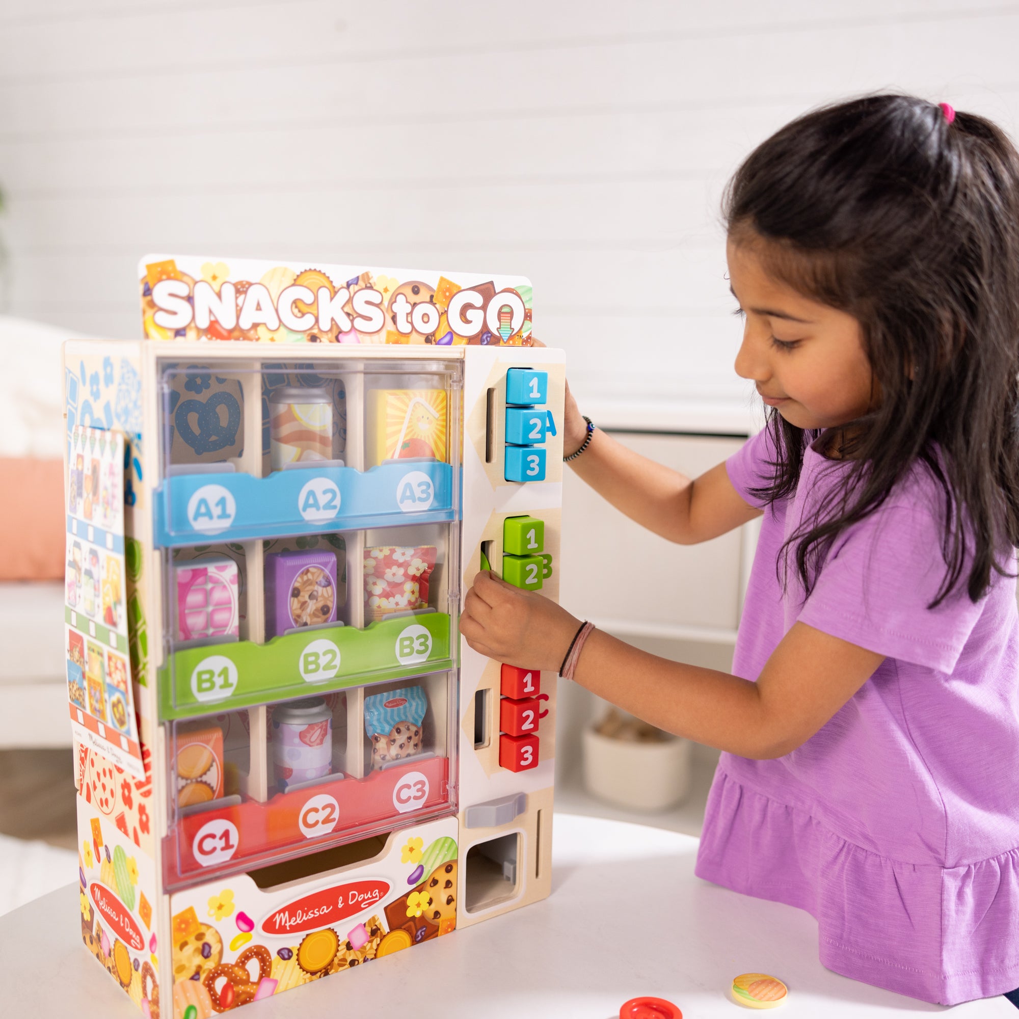 Sort. Stock. Select Wooden Vending Machine Play Set - Image 5