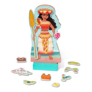 Disney Moana Wooden Magnetic Dress-Up Play Set