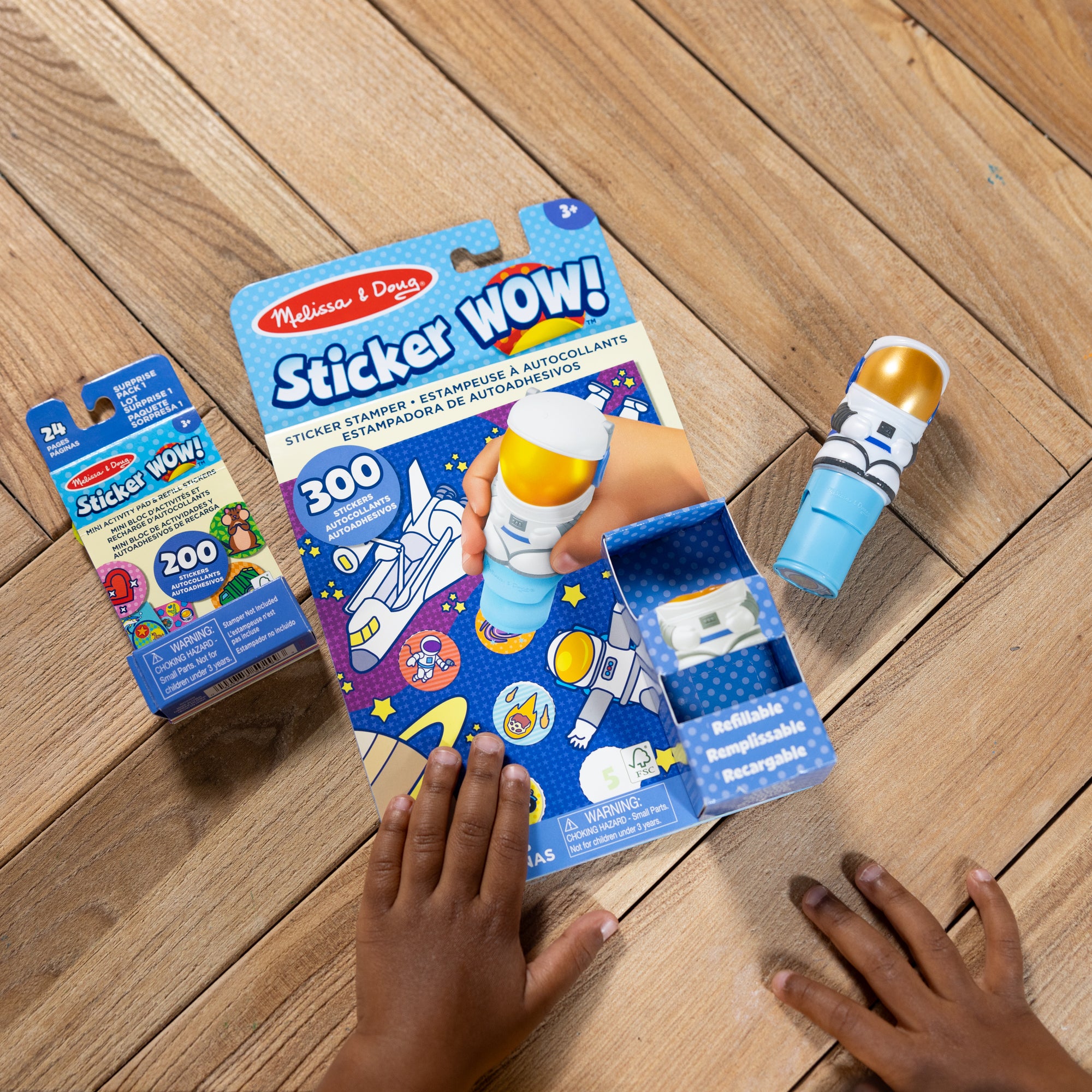 Sticker WOW!™ Astronaut Bundle: Activity Pad & Sticker Stamper + Mini Activity Pad and 200 Refill Stickers - Image 10