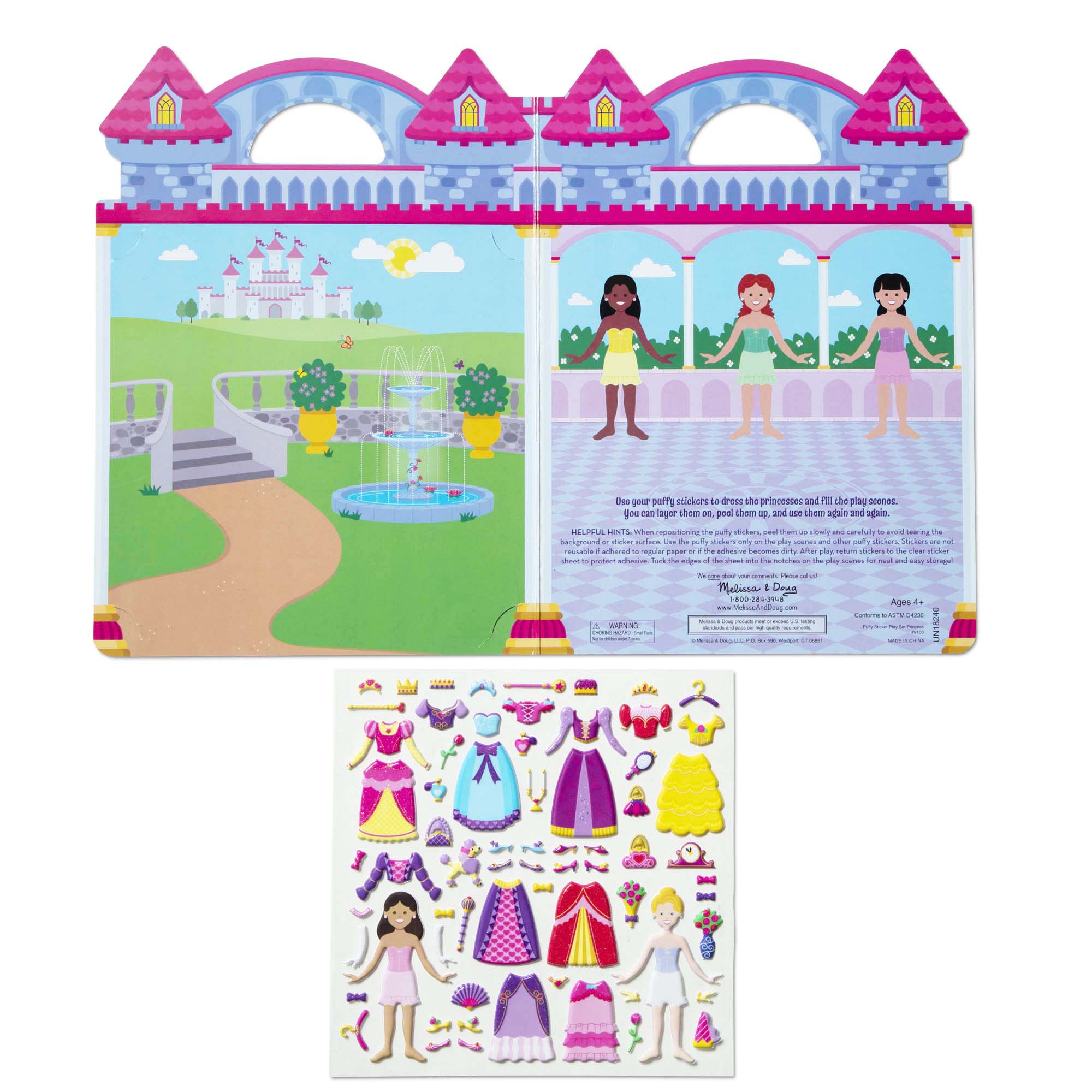 Puffy Sticker Play Set - Princess - Image 4