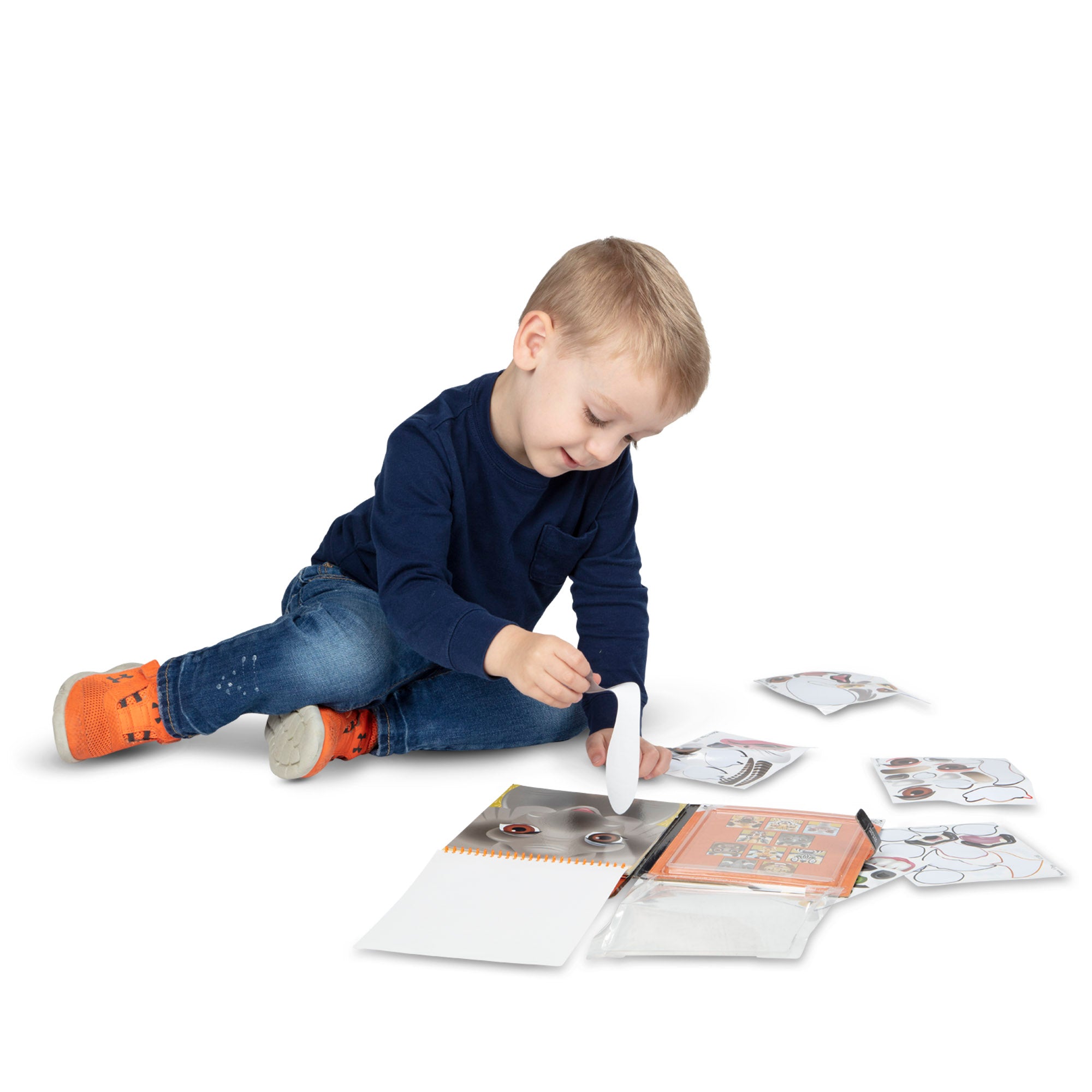 Make-a-Face – Safari Reusable Sticker Pad – On the Go Travel Activity - Image 8