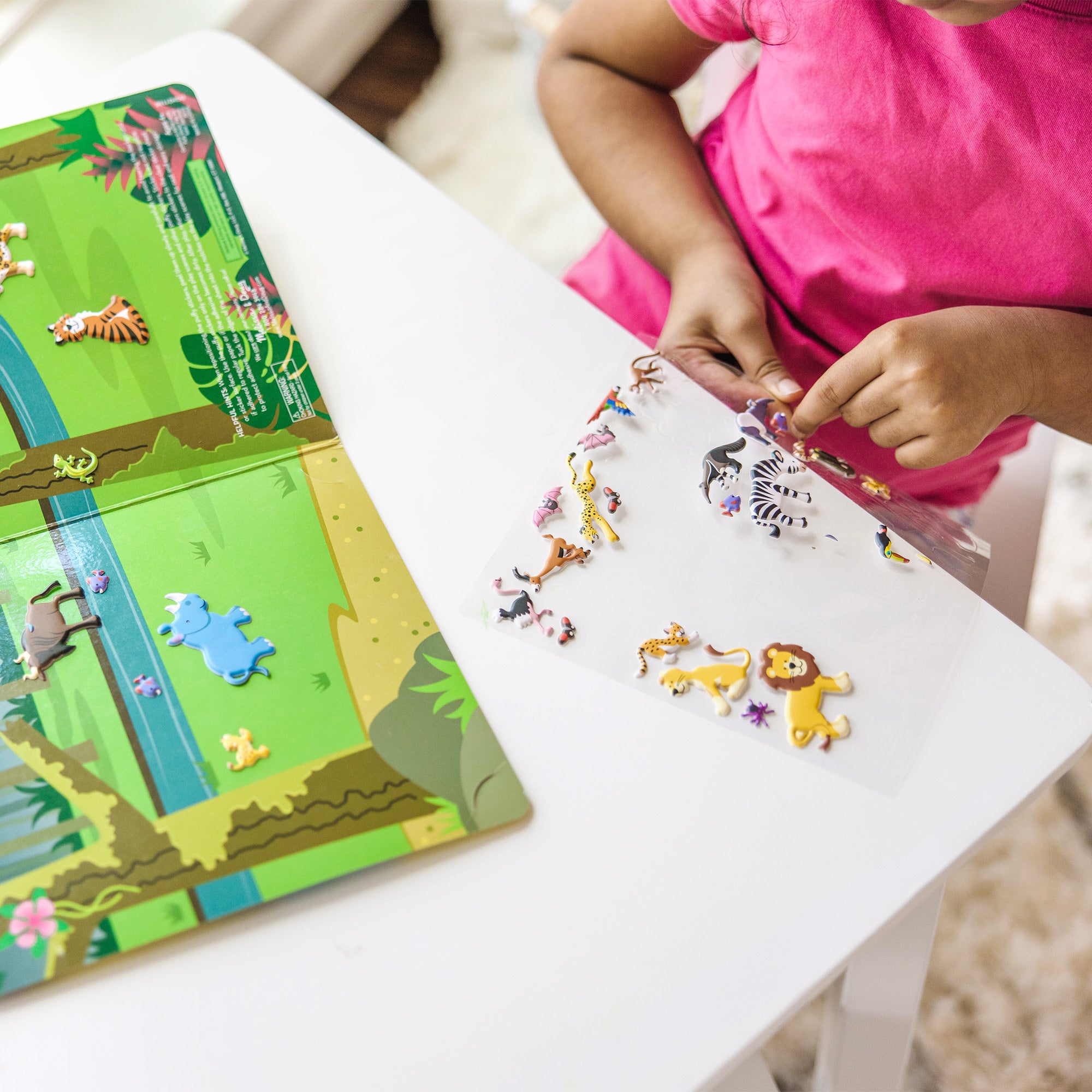 Puffy Sticker Play Set 3-Pack: On the Farm. Safari. Chipmunk House - Image 6