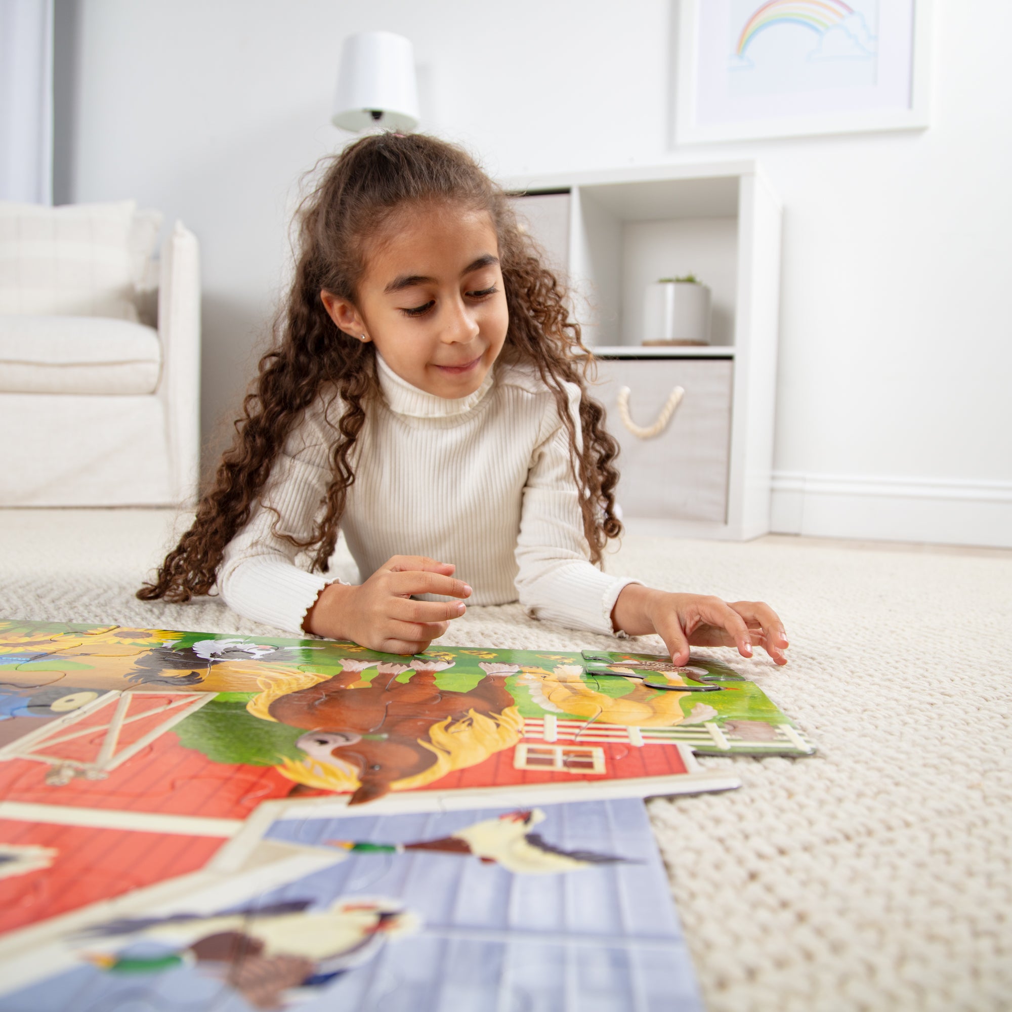 Busy Barn Shaped Floor Puzzle - 32 Pieces - Image 6