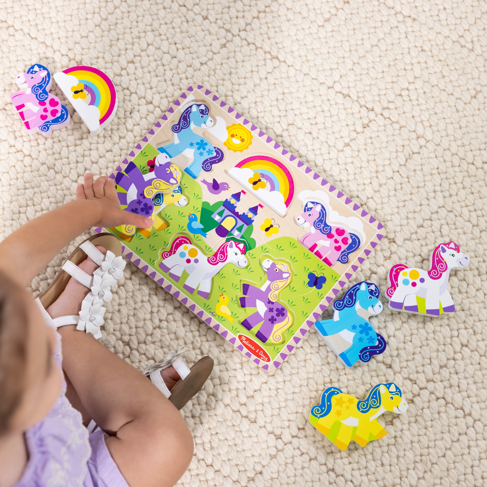 Unicorn Chunky Puzzle – 6 Pieces - Image 2