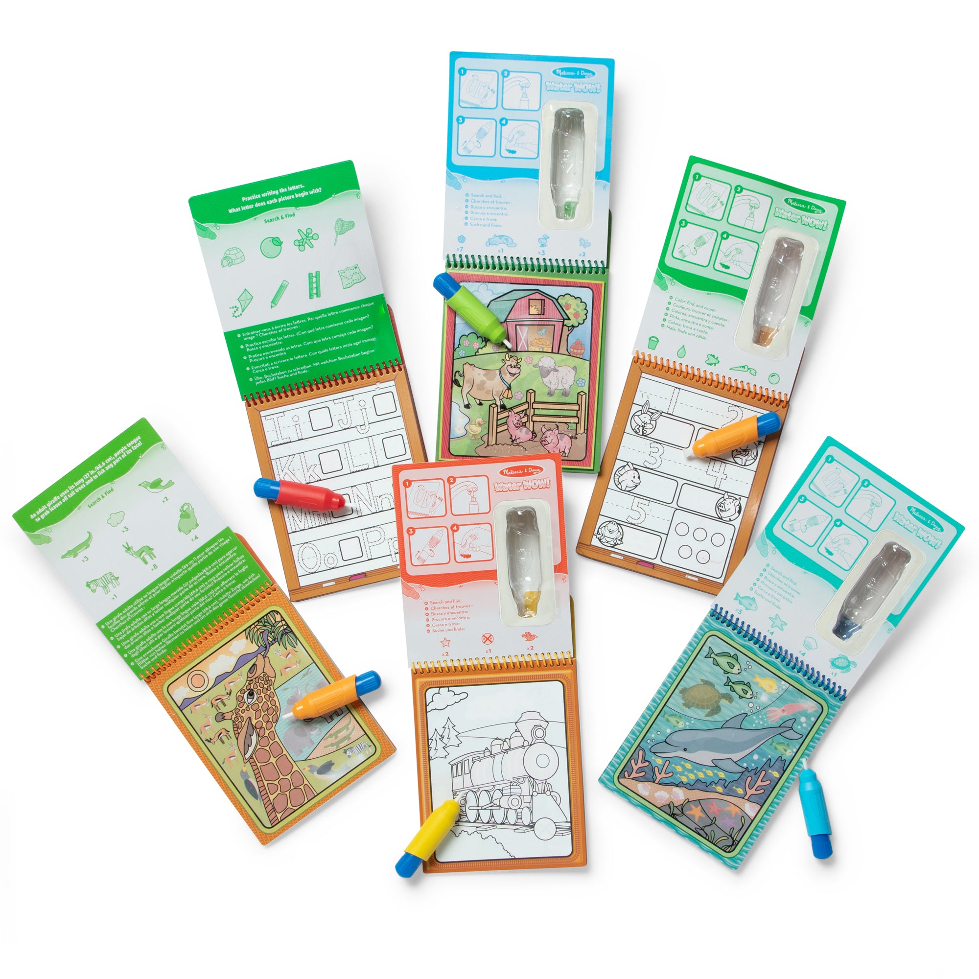 Water WOW! 6-Pack – Animals. Vehicles. Alphabet. Numbers. Safari. Under the Sea - Image 4