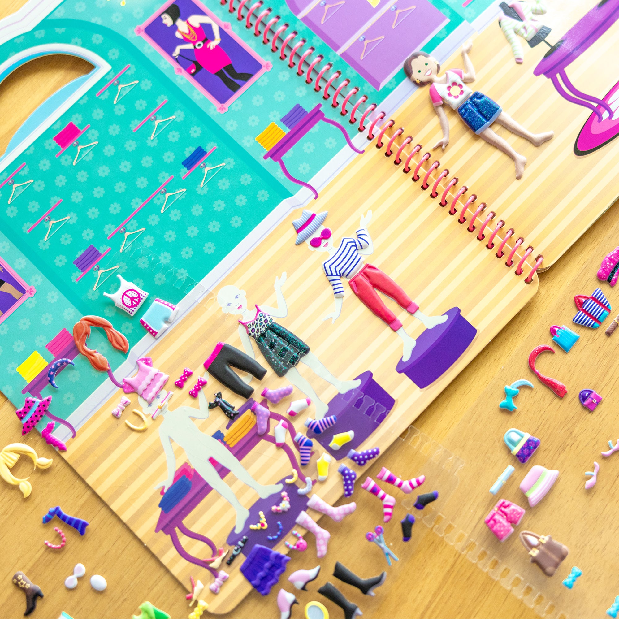 Puffy Sticker Activity Book - Day of Glamour - Image 9