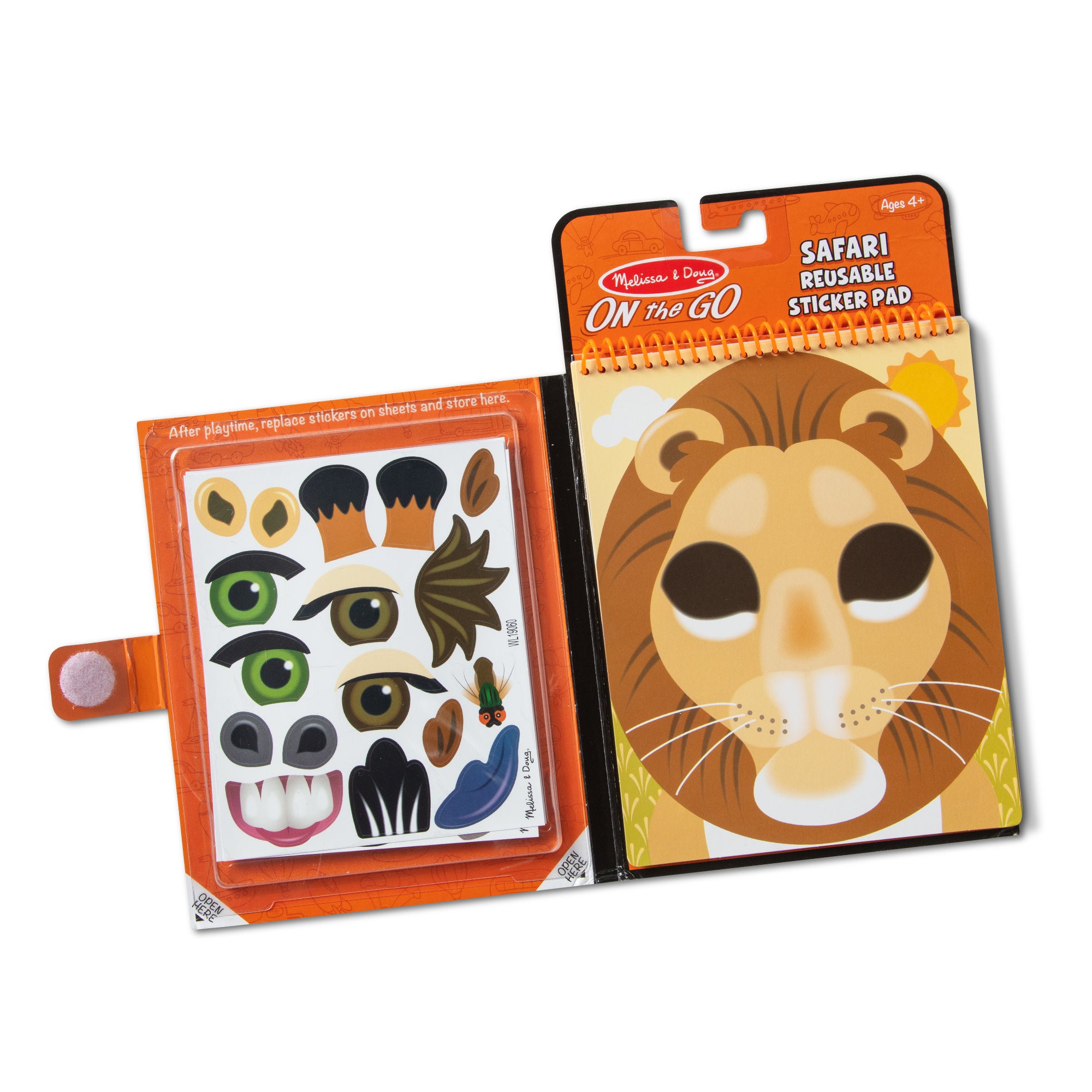 Make-a-Face – Safari Reusable Sticker Pad – On the Go Travel Activity - Image 3