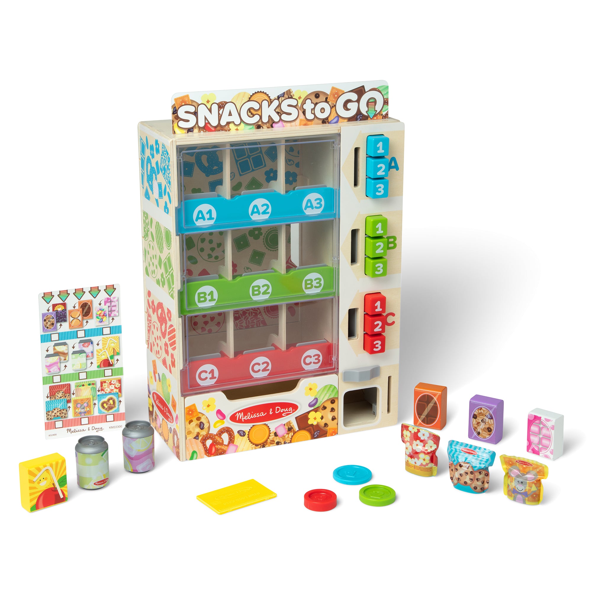 Sort. Stock. Select Wooden Vending Machine Play Set - Image 4