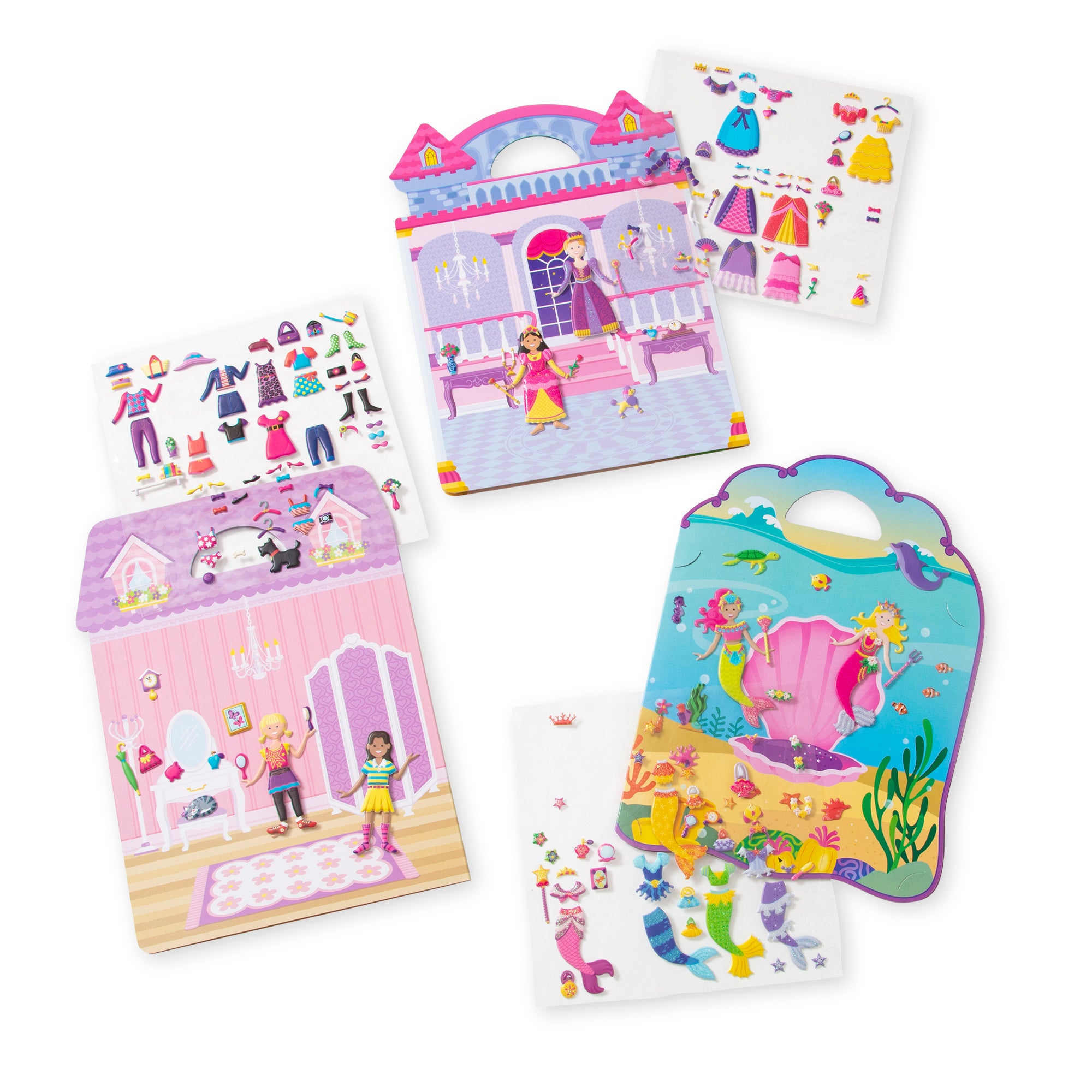 Puffy Sticker Bundle - Dress-Up. Princess and Mermaid - Image 4