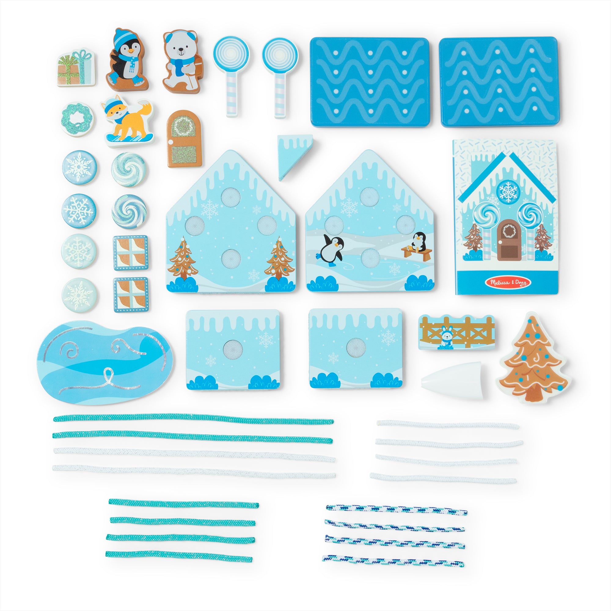 Wooden Gingerbread House Play Set – Winter Frost - Image 4