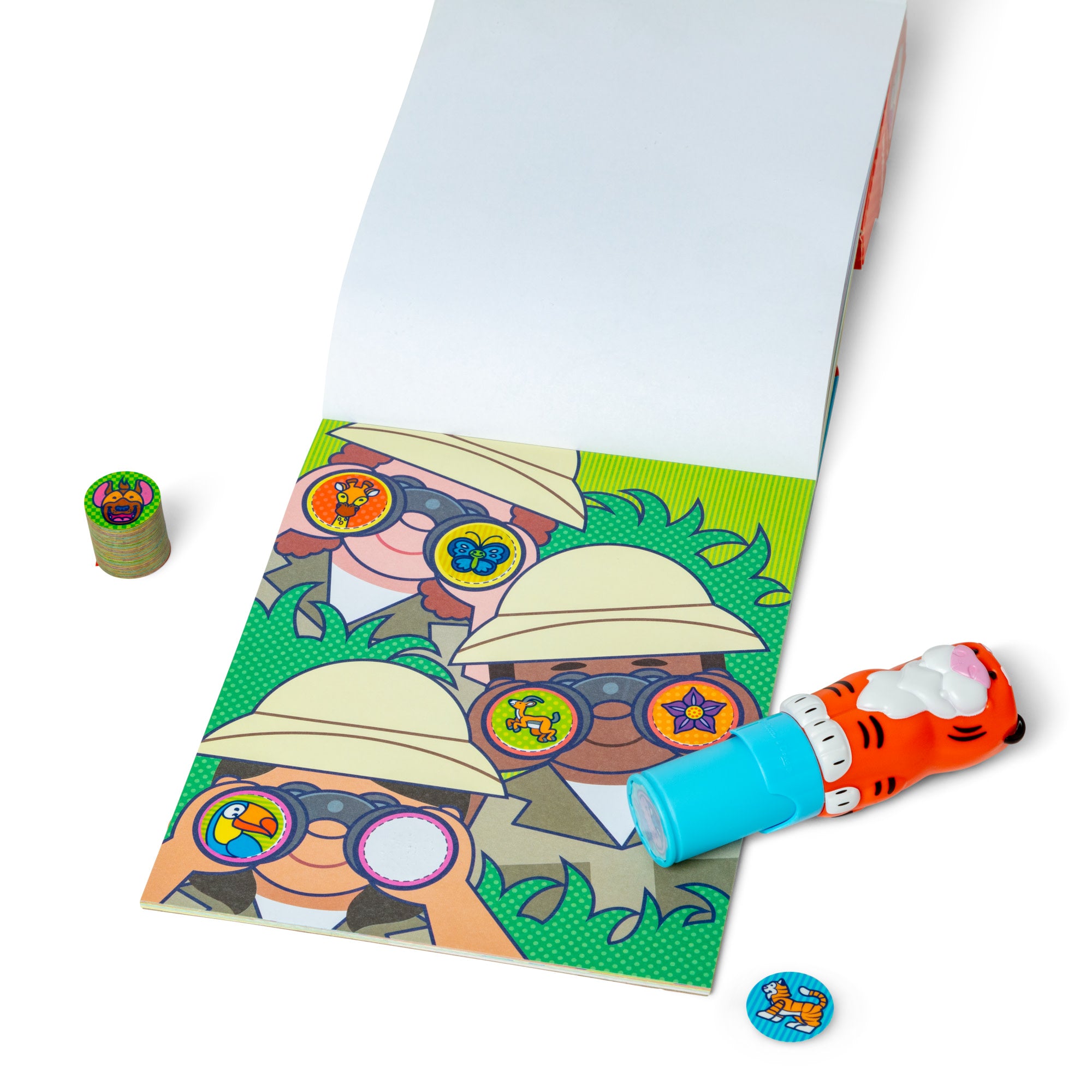 Sticker WOW!™ Tiger Bundle: Activity Pad & Sticker Stamper + Mini Activity Pad and 200 Refill Stickers - Image 3