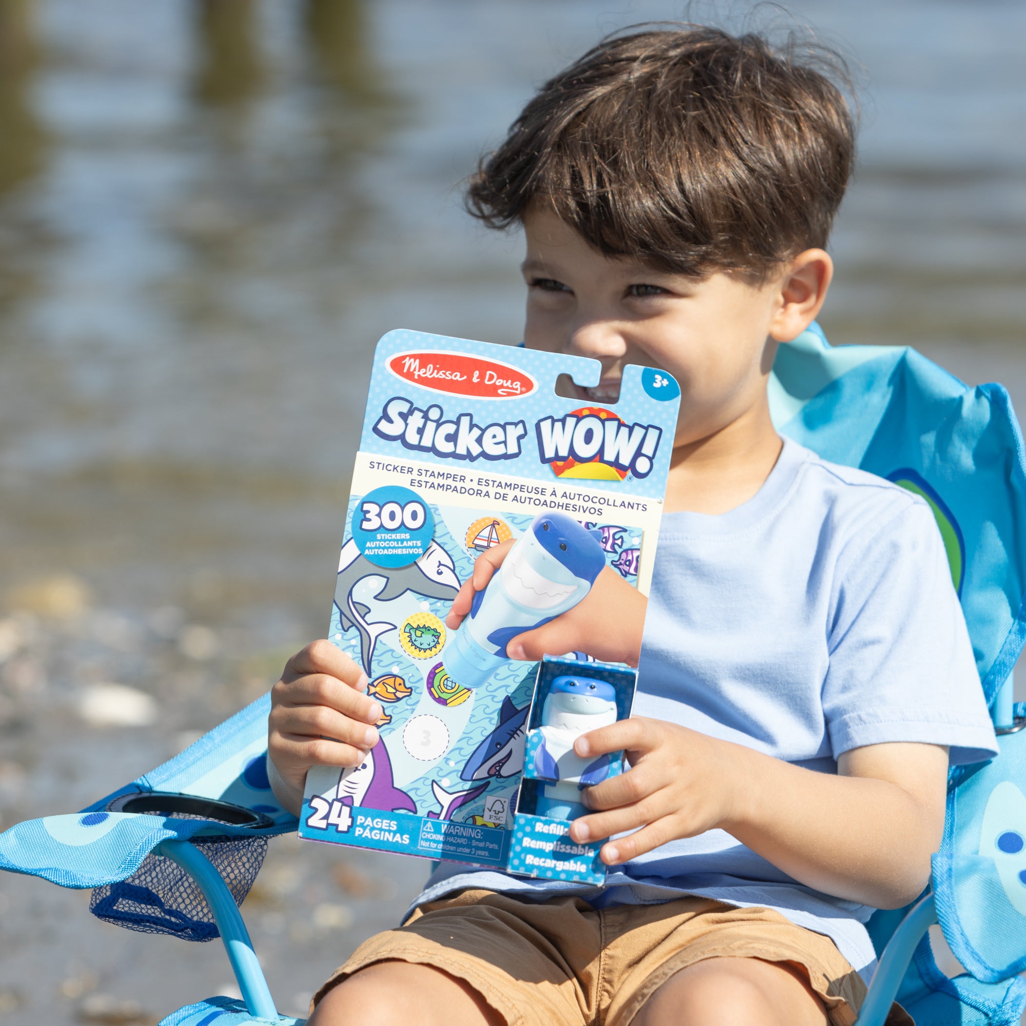 Sticker WOW!™ Shark Bundle: Activity Pad & Sticker Stamper + Mini Activity Pad and 200 Refill Stickers - Image 7