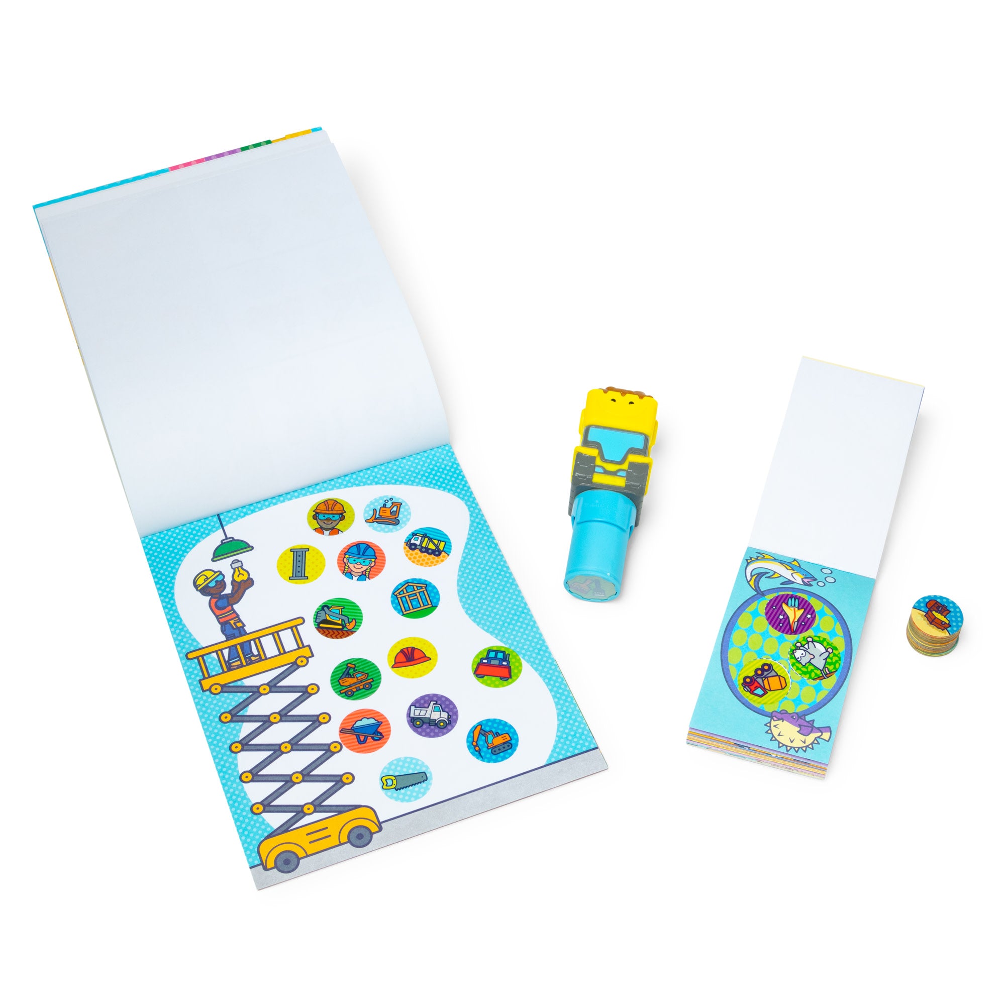 Sticker WOW!™ Bulldozer Bundle: Activity Pad & Sticker Stamper + Mini Activity Pad and 200 Refill Stickers - Image 4