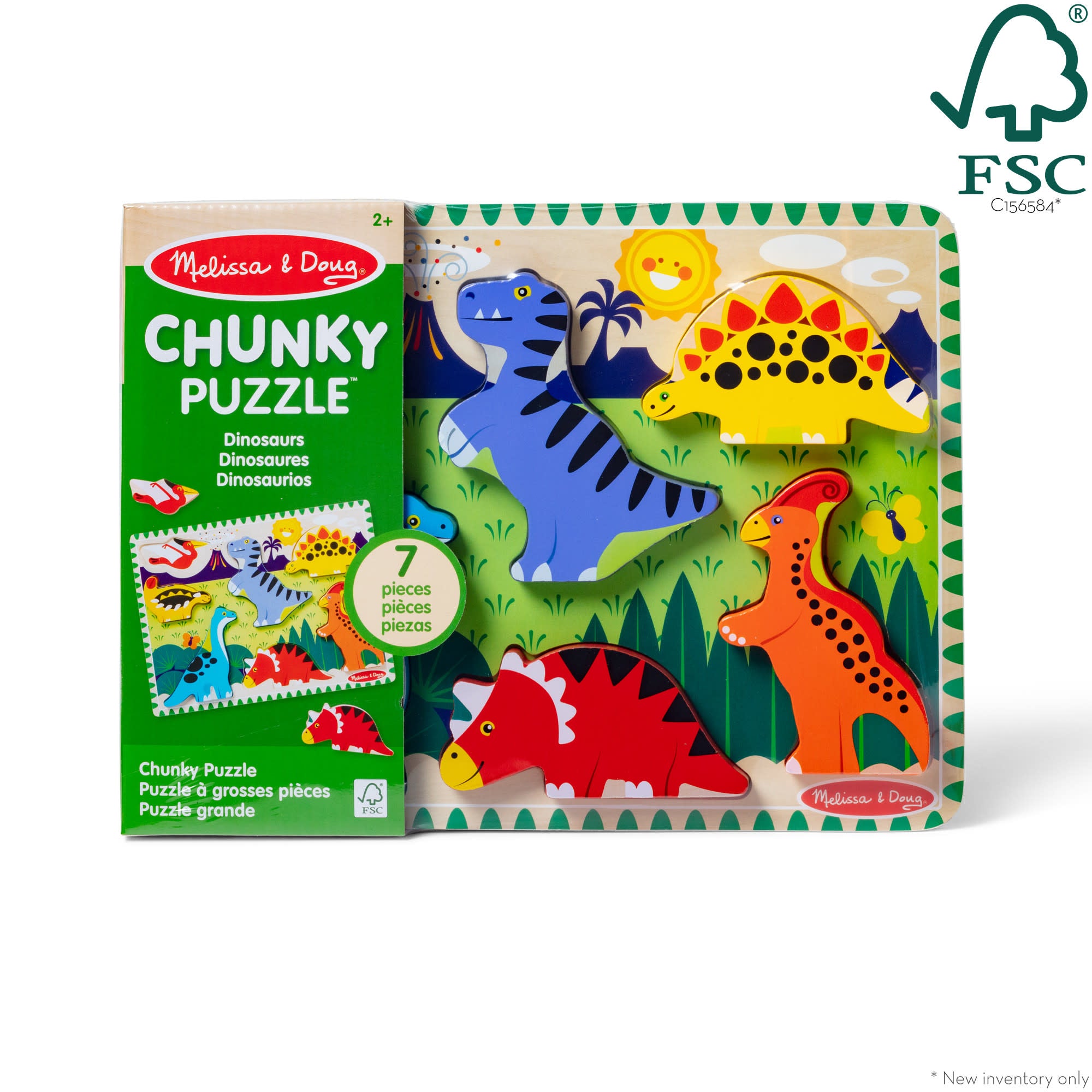 Dinosaurs Chunky Puzzle - 7 Pieces - Image 3