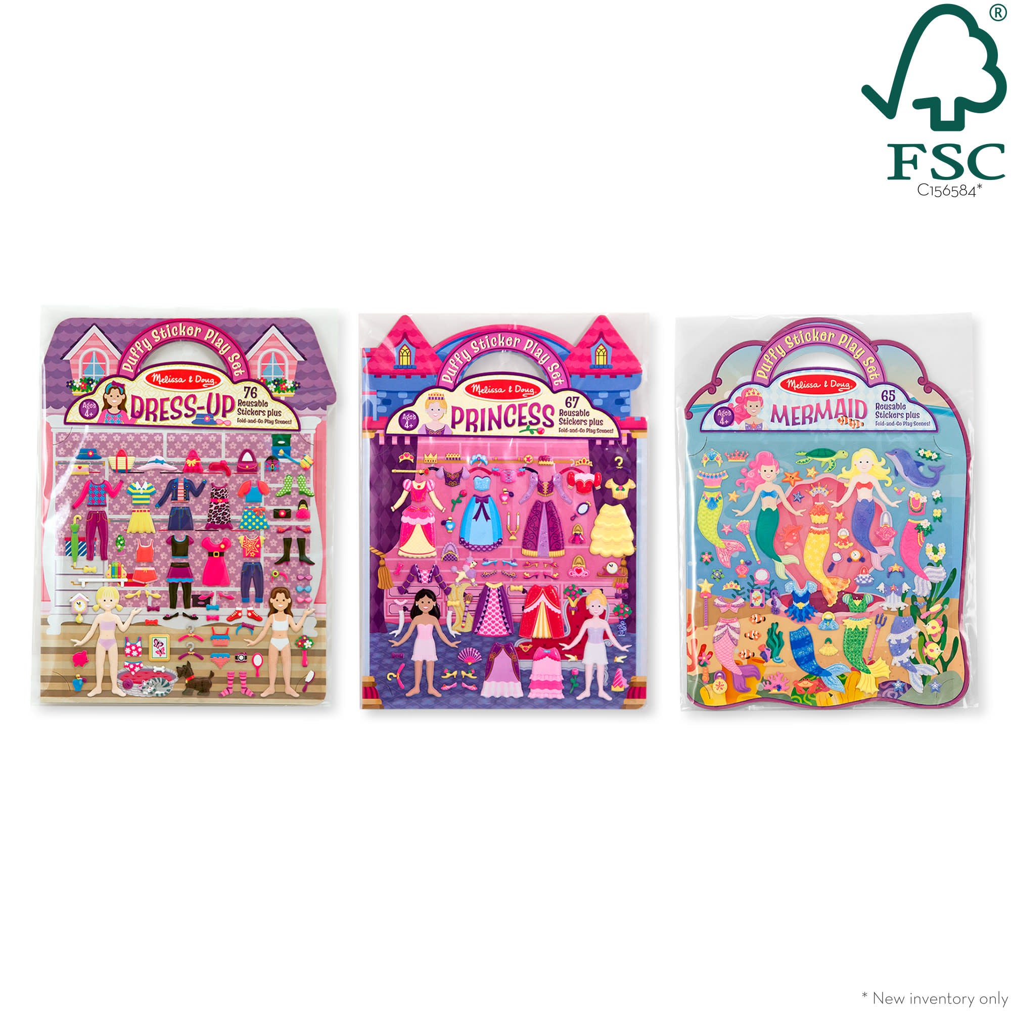 Puffy Sticker Bundle - Dress-Up. Princess and Mermaid - Image 3