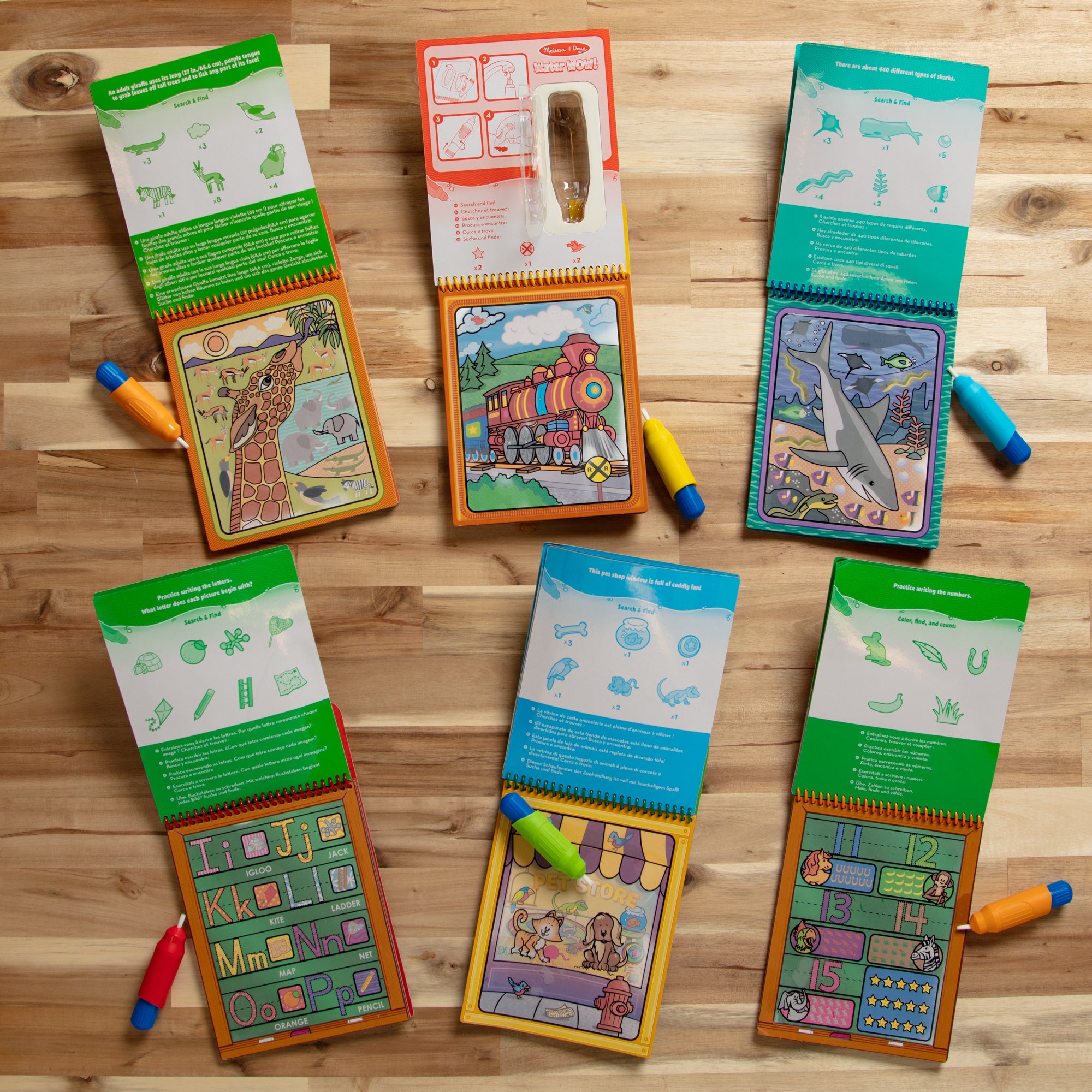 Water WOW! 6-Pack – Animals. Vehicles. Alphabet. Numbers. Safari. Under the Sea - Image 9