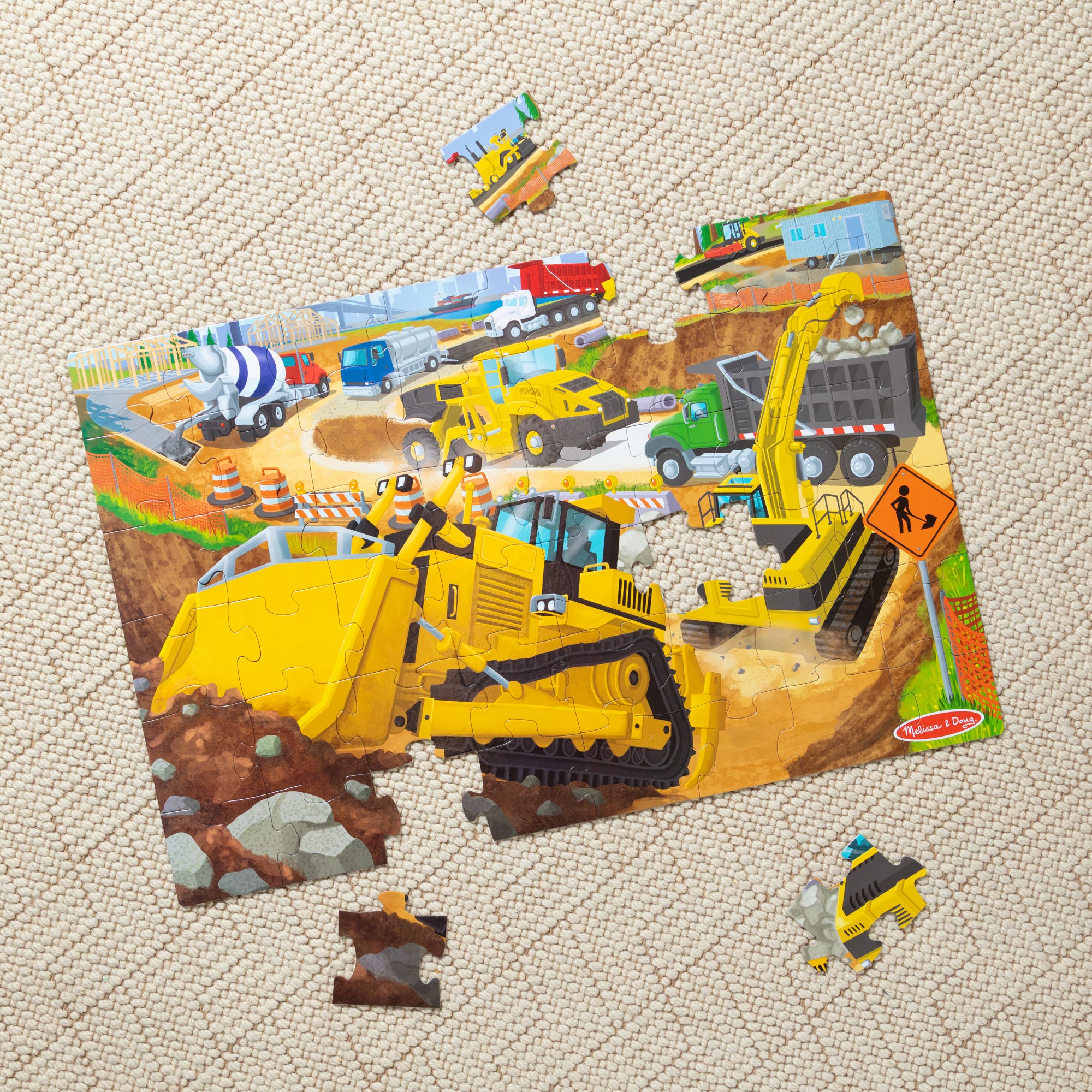 Building Site Floor Puzzle - 48 Pieces - Image 9