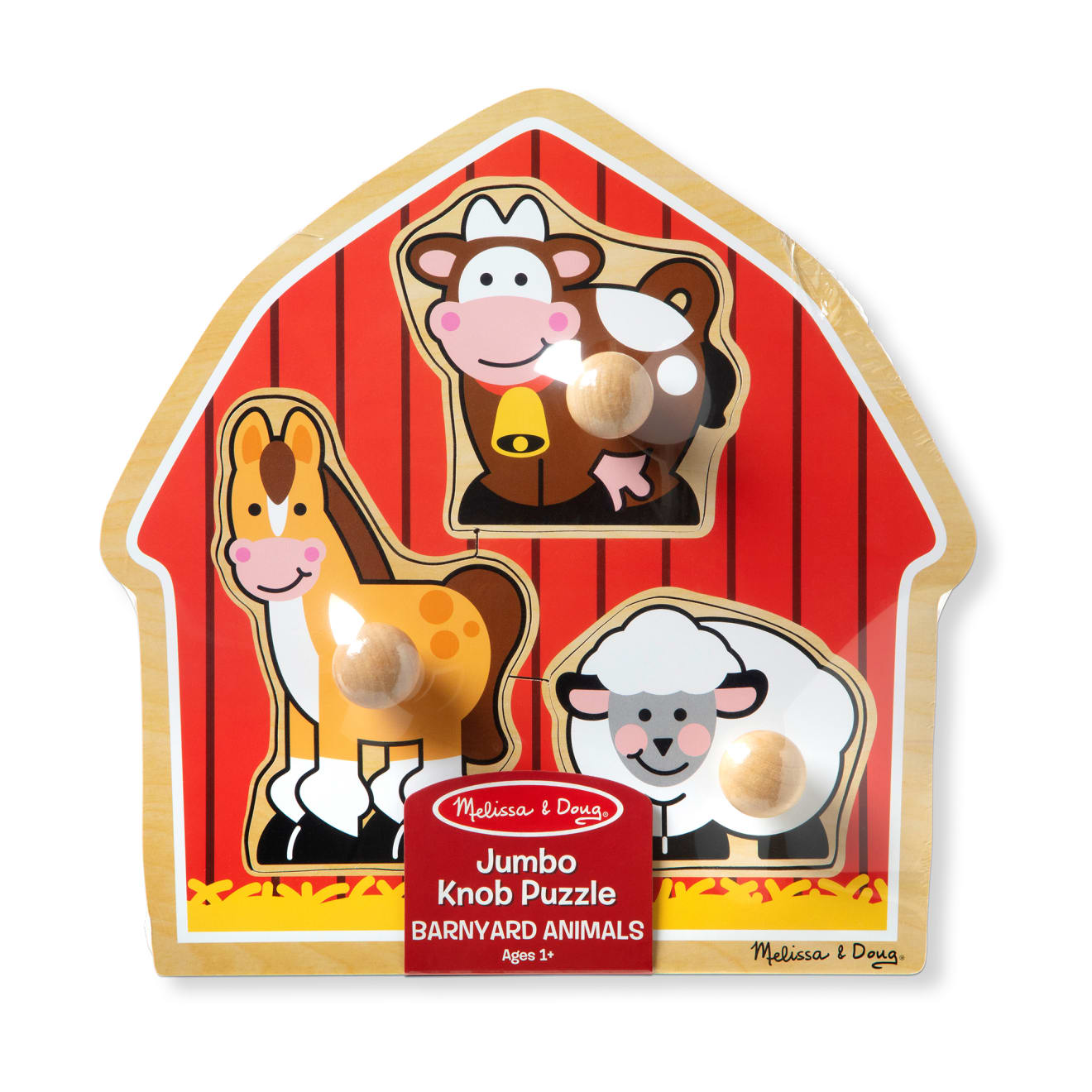 Barnyard Animals Jumbo Knob Puzzle - 3 Pieces - Image 3