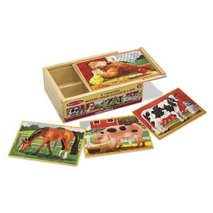 Farm Animals Jigsaw Puzzles in a Box