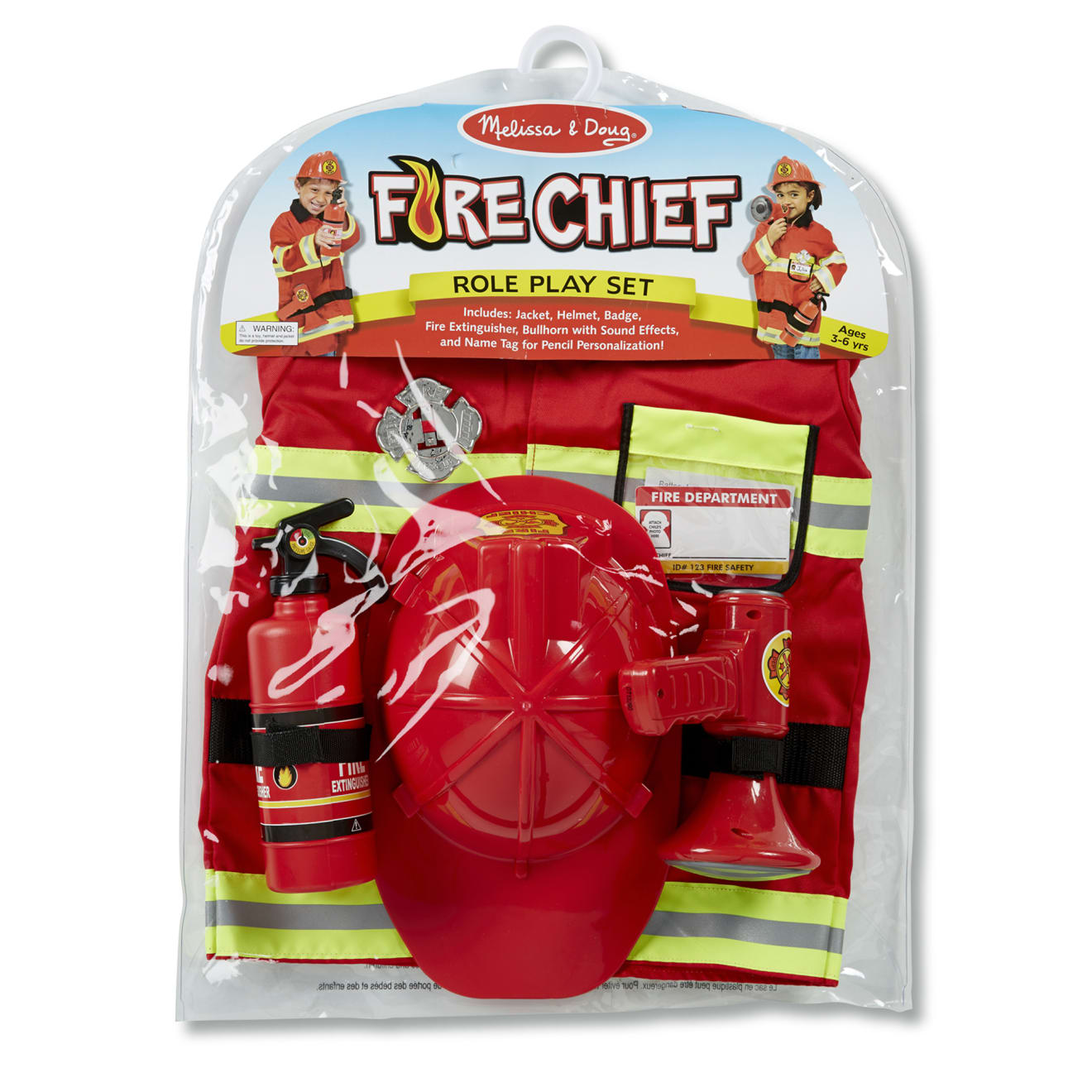 Fire Chief Role Play Costume Set - Image 3