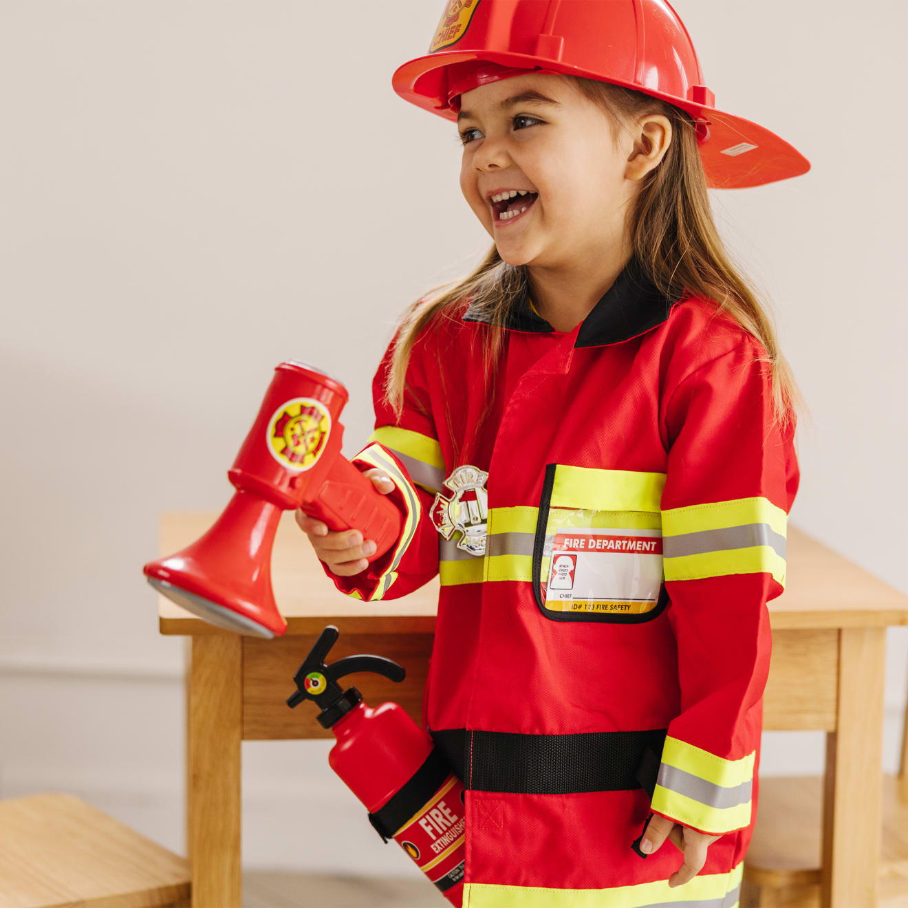 Fire Chief Role Play Costume Set - Image 5