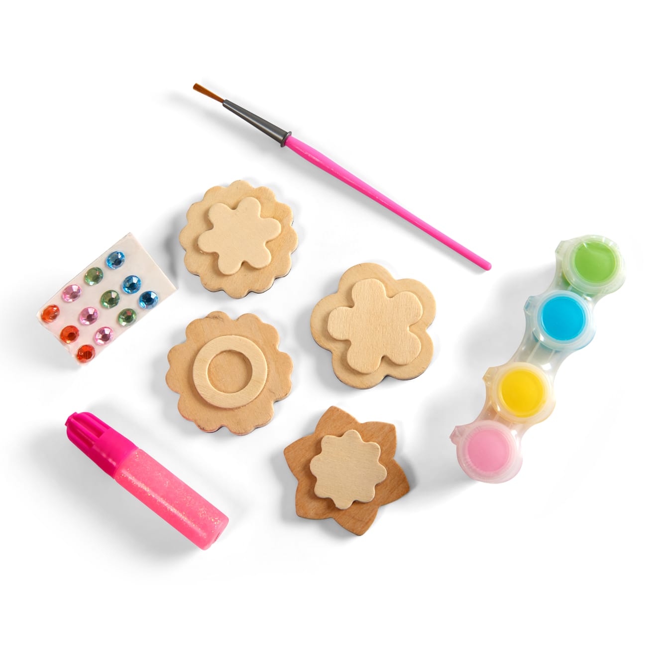 Created by Me! Flower Magnets Wooden Craft Kit - Image 4