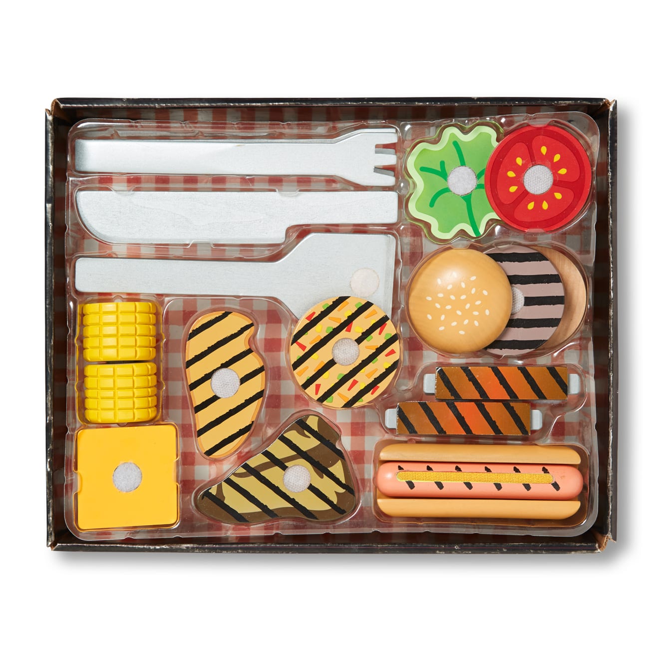 Wooden Grill & Serve BBQ Set - Image 4