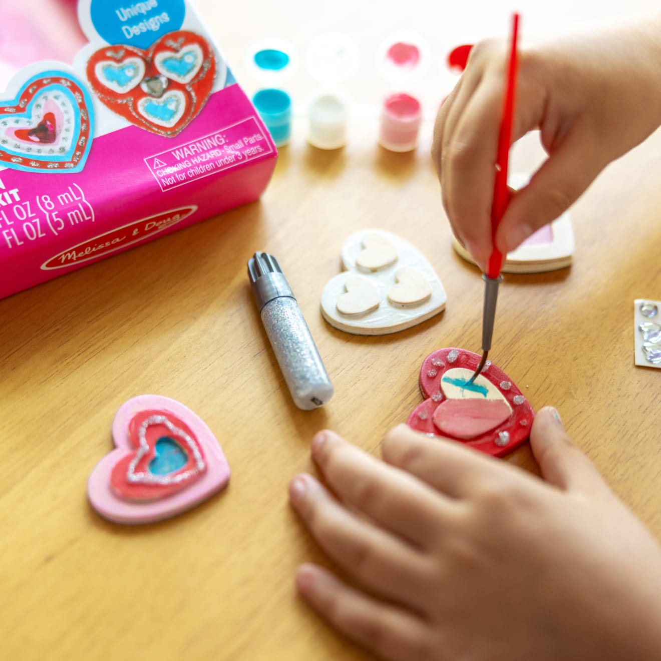 Created by Me! Heart Magnets Wooden Craft Kit - Image 5