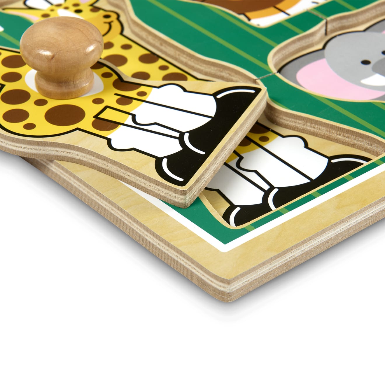 Jungle Friends Jumbo Knob Puzzle - 3 Pieces - Image 9