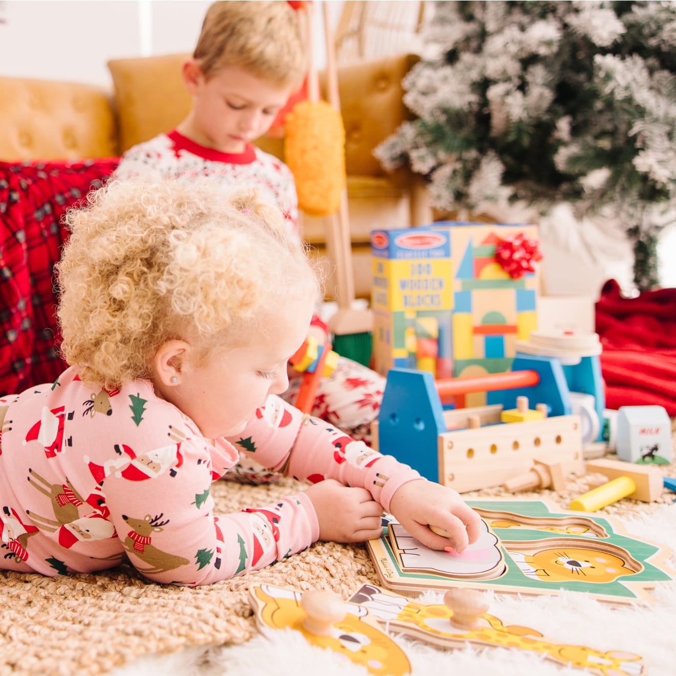 Jungle Friends Jumbo Knob Puzzle - 3 Pieces - Image 7