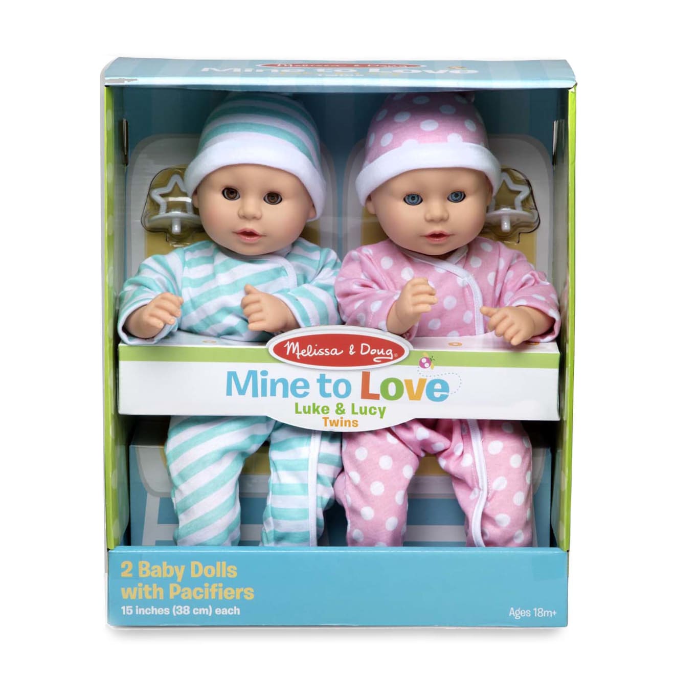 Mine to Love Twins Luke & Lucy Dolls - Image 3
