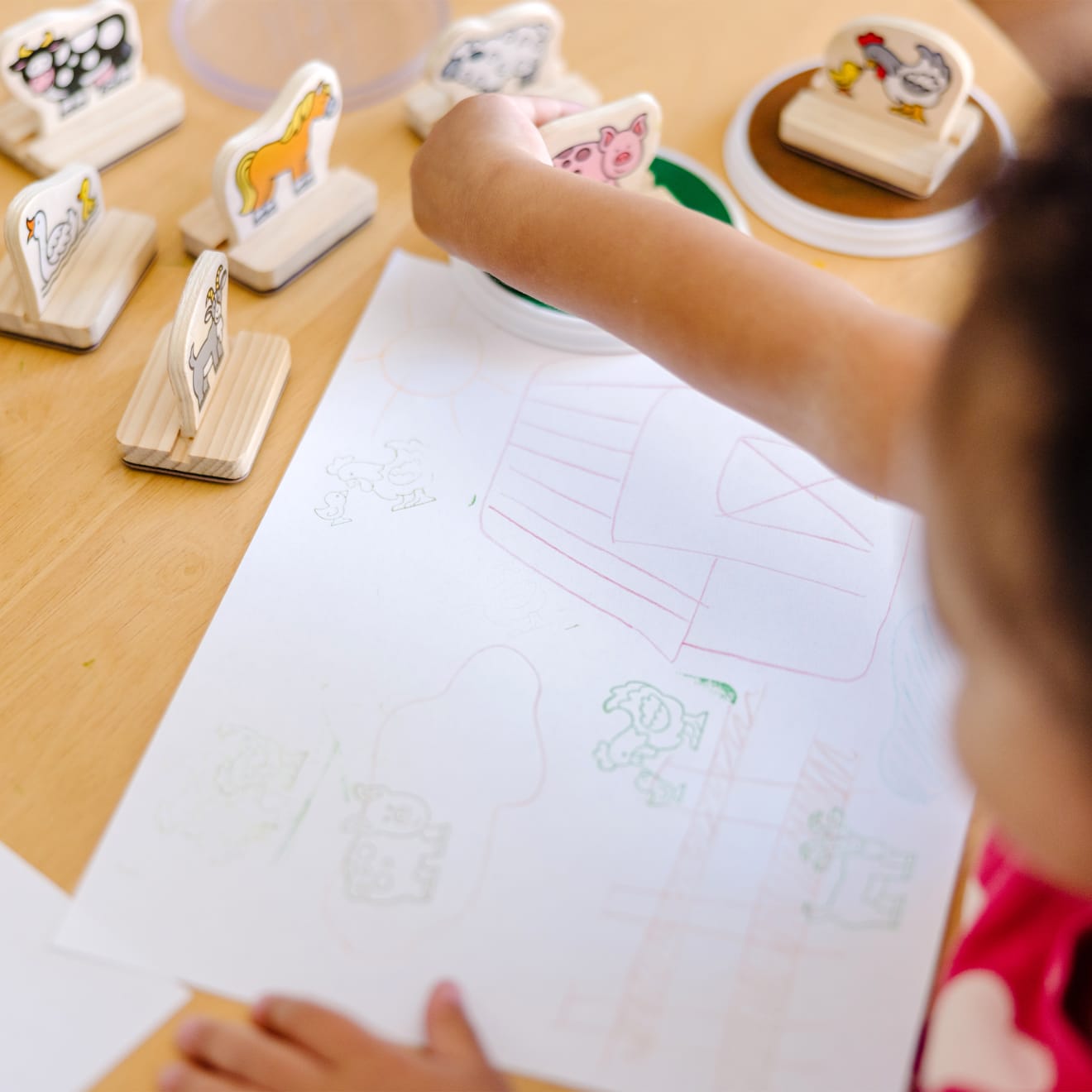 My First Wooden Stamp Set - Farm Animals - Image 8