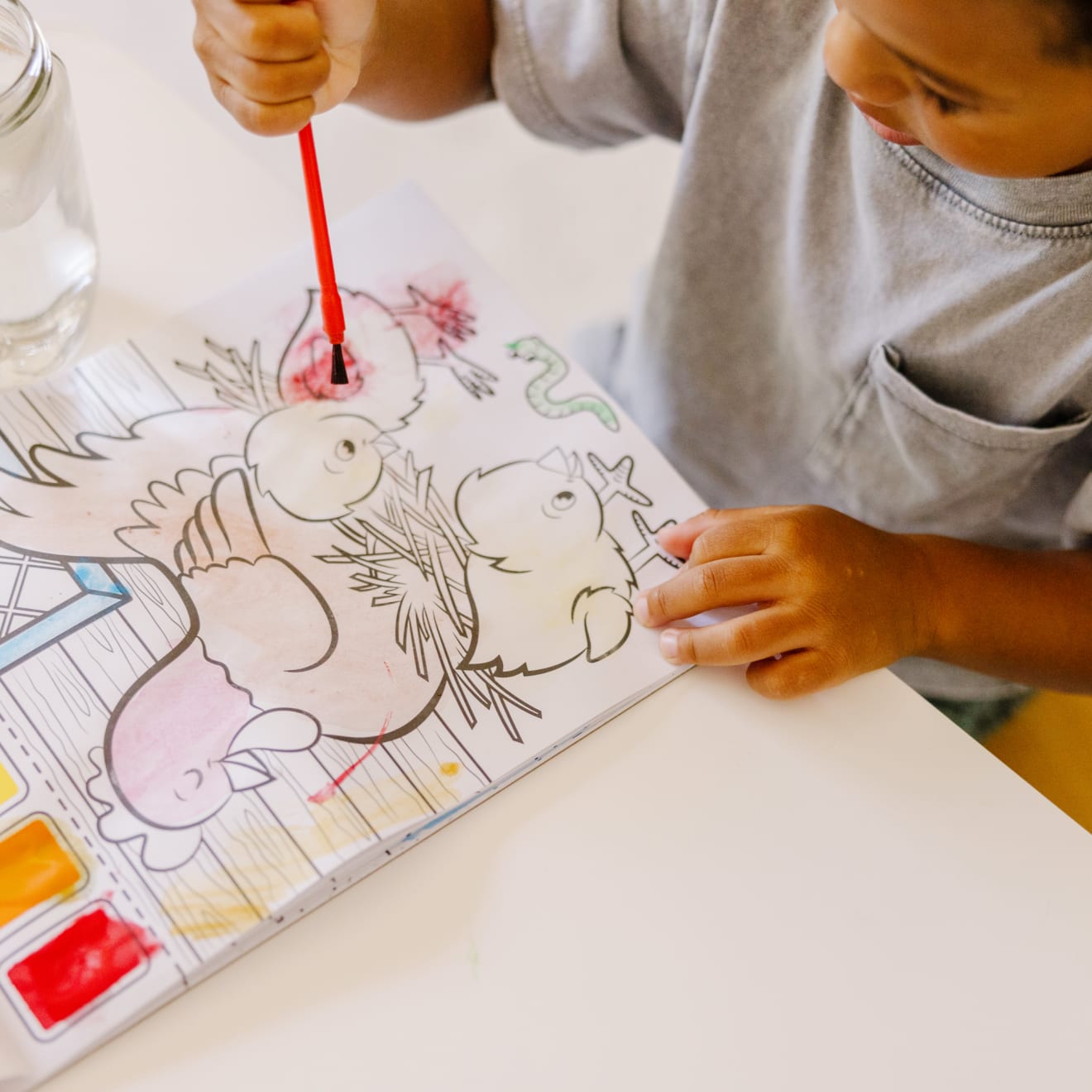 Farm Animals Paint with Water Kids' Art Pad - Image 5