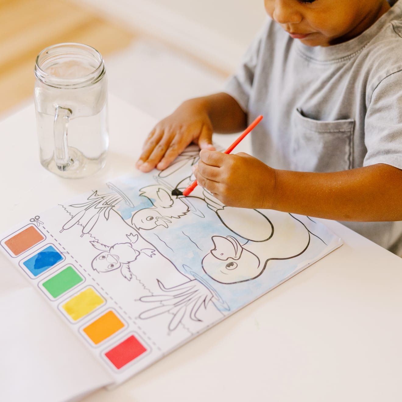 Farm Animals Paint with Water Kids' Art Pad - Image 6