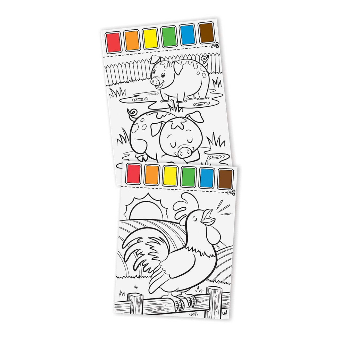 Farm Animals Paint with Water Kids' Art Pad - Image 4