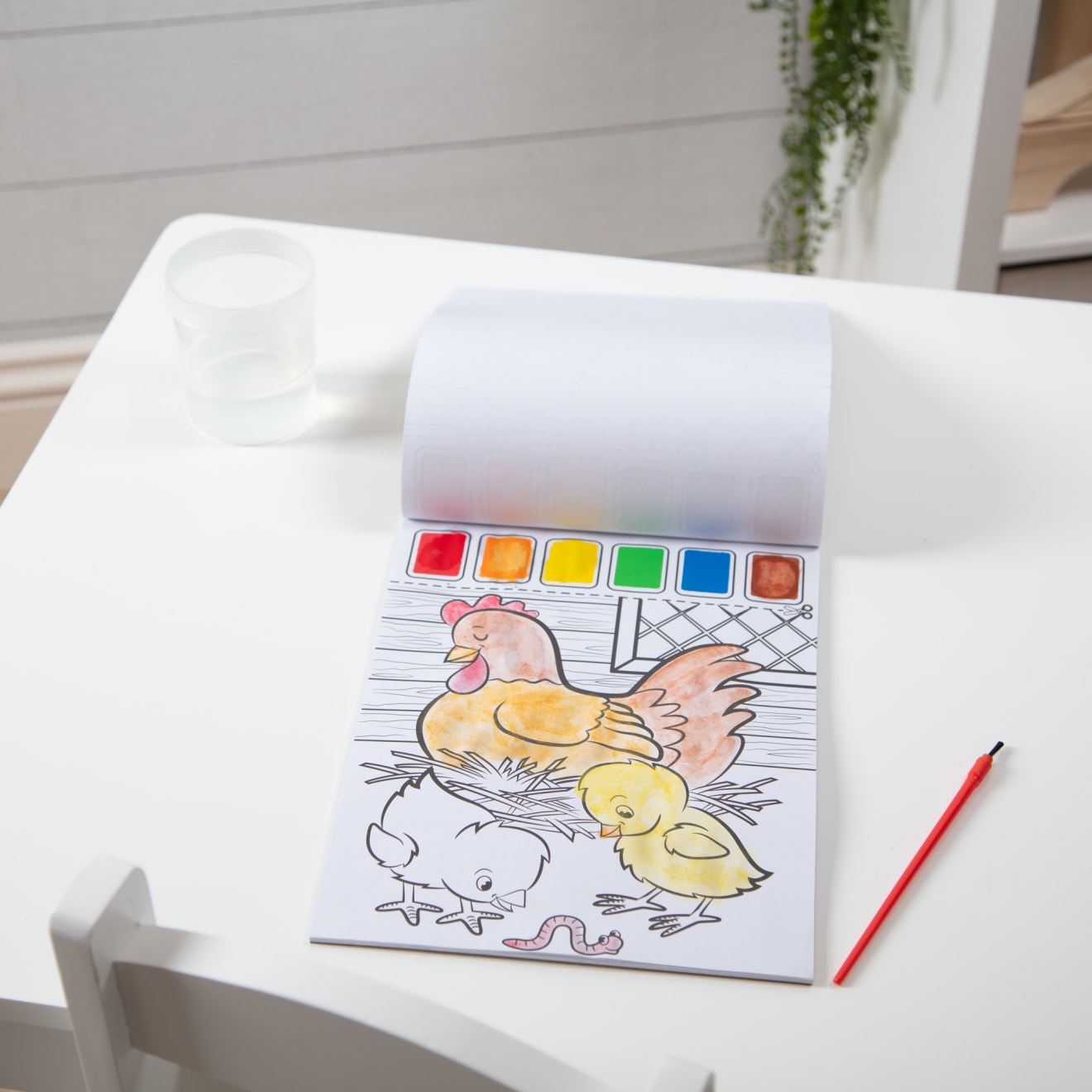 Farm Animals Paint with Water Kids' Art Pad - Image 9