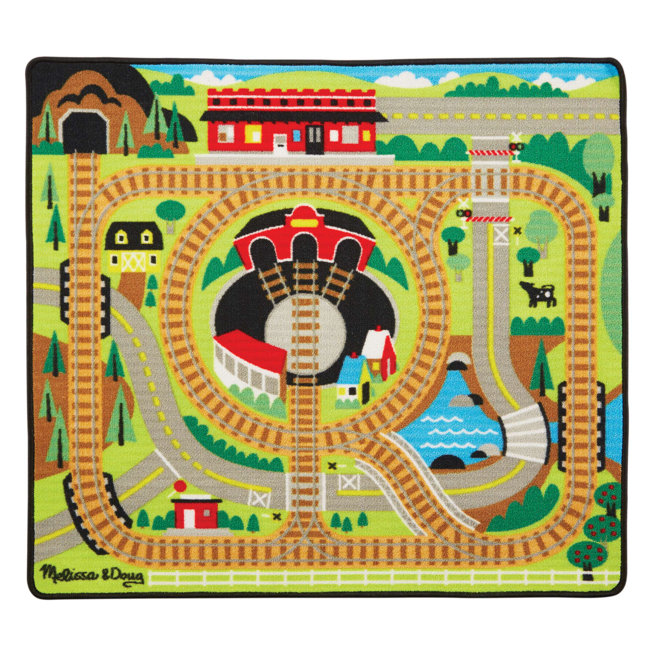 Round the Rails Train Rug - Image 4